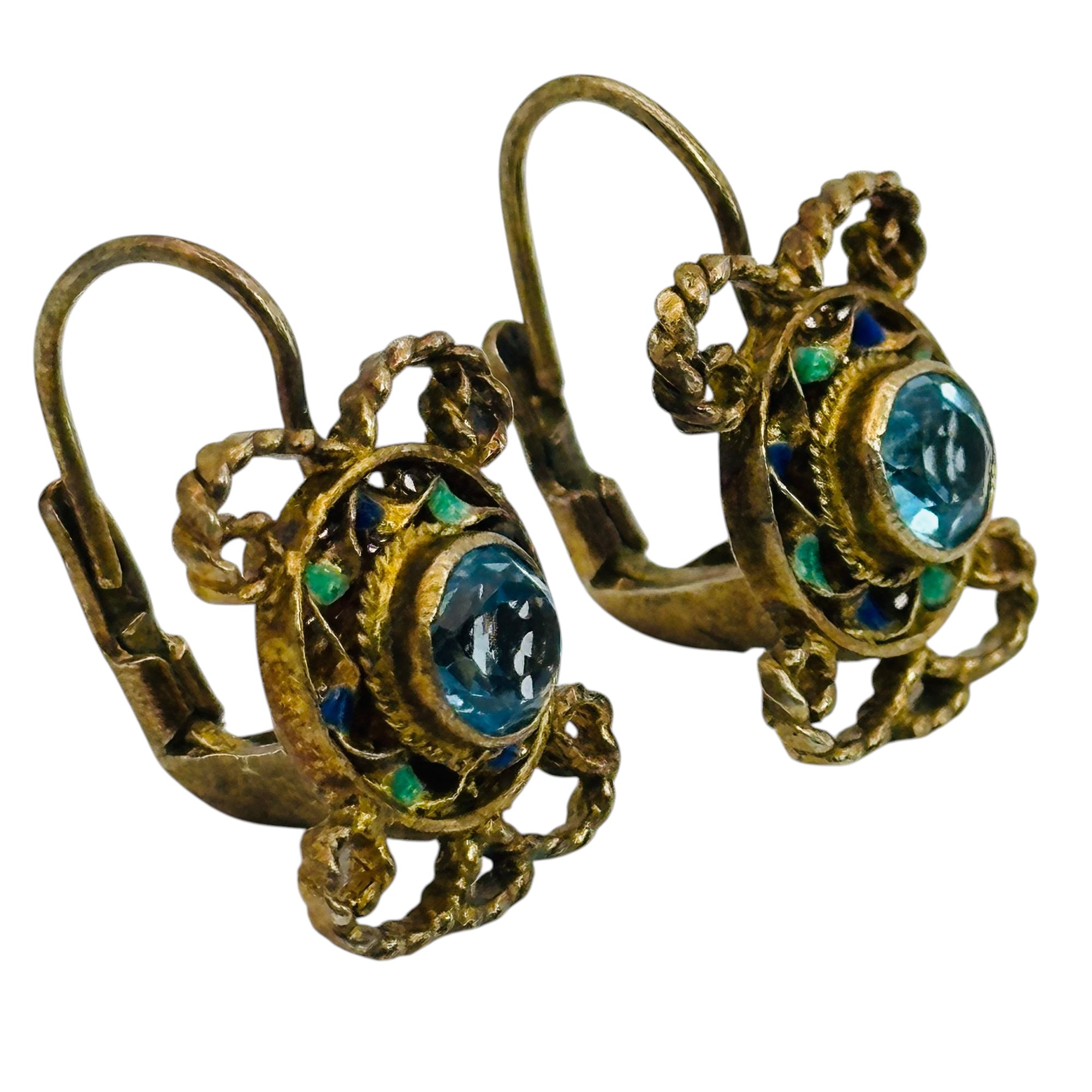Sterling Spinel Earrings