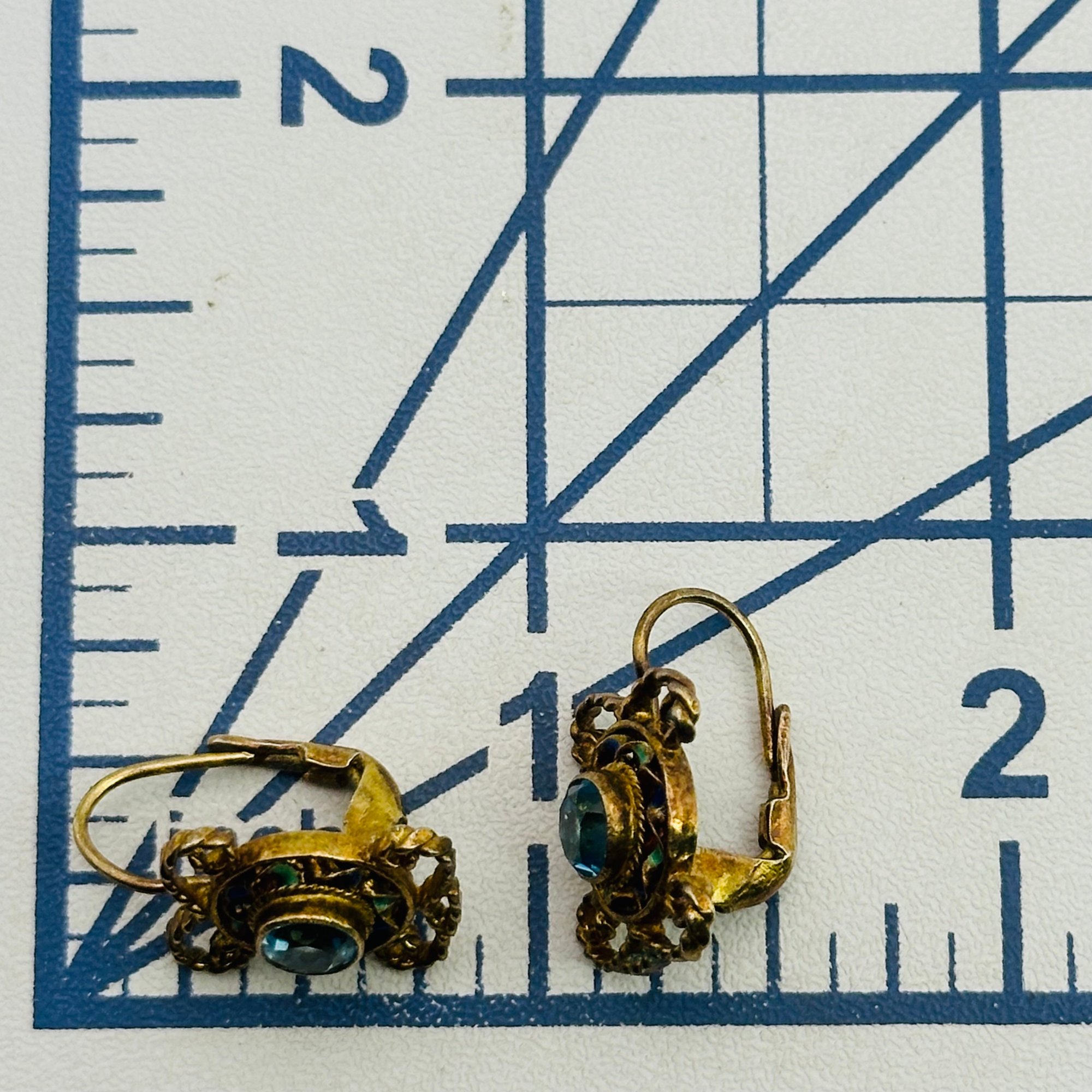 Sterling Spinel Earrings