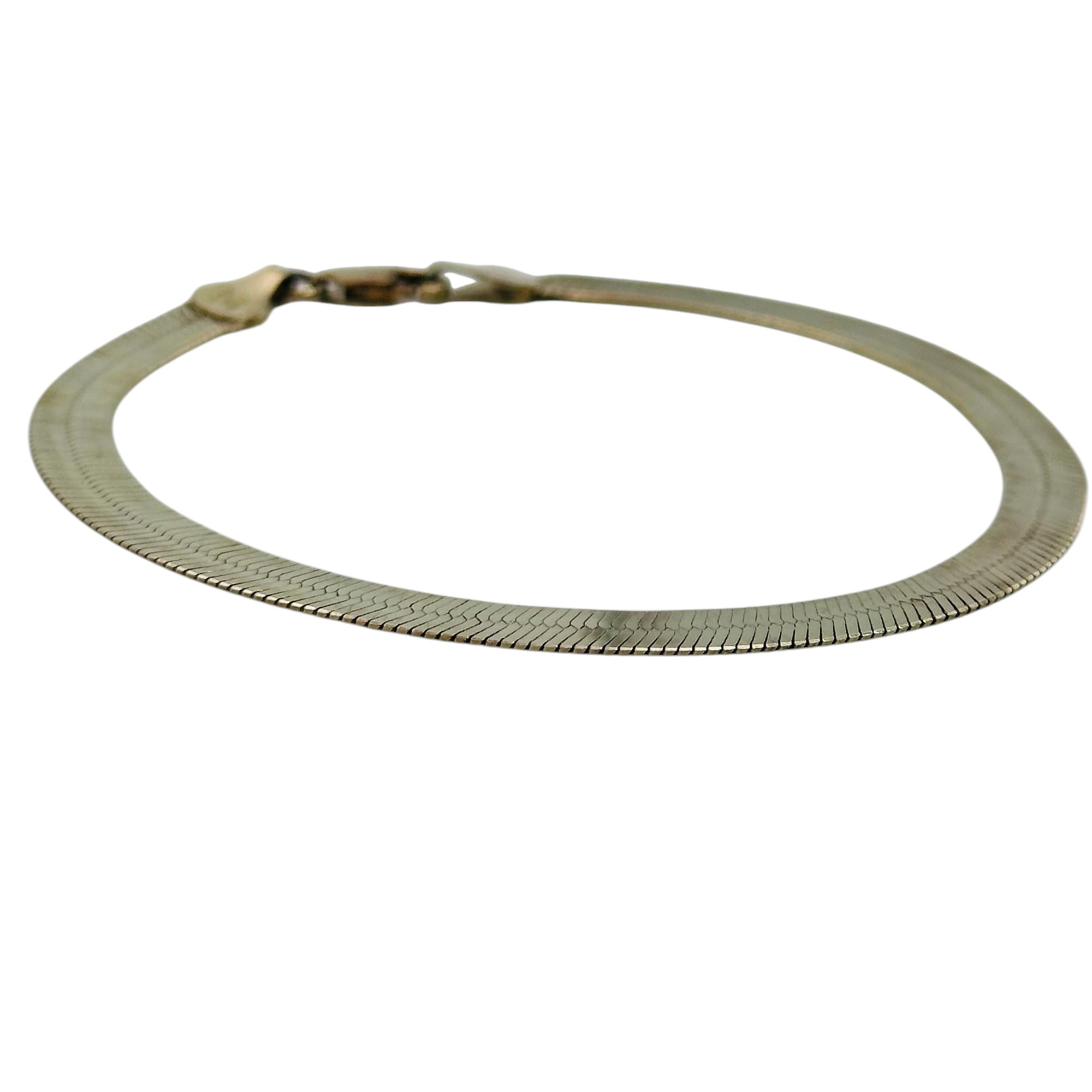 BurS Sterling Flat Chain Bracelet