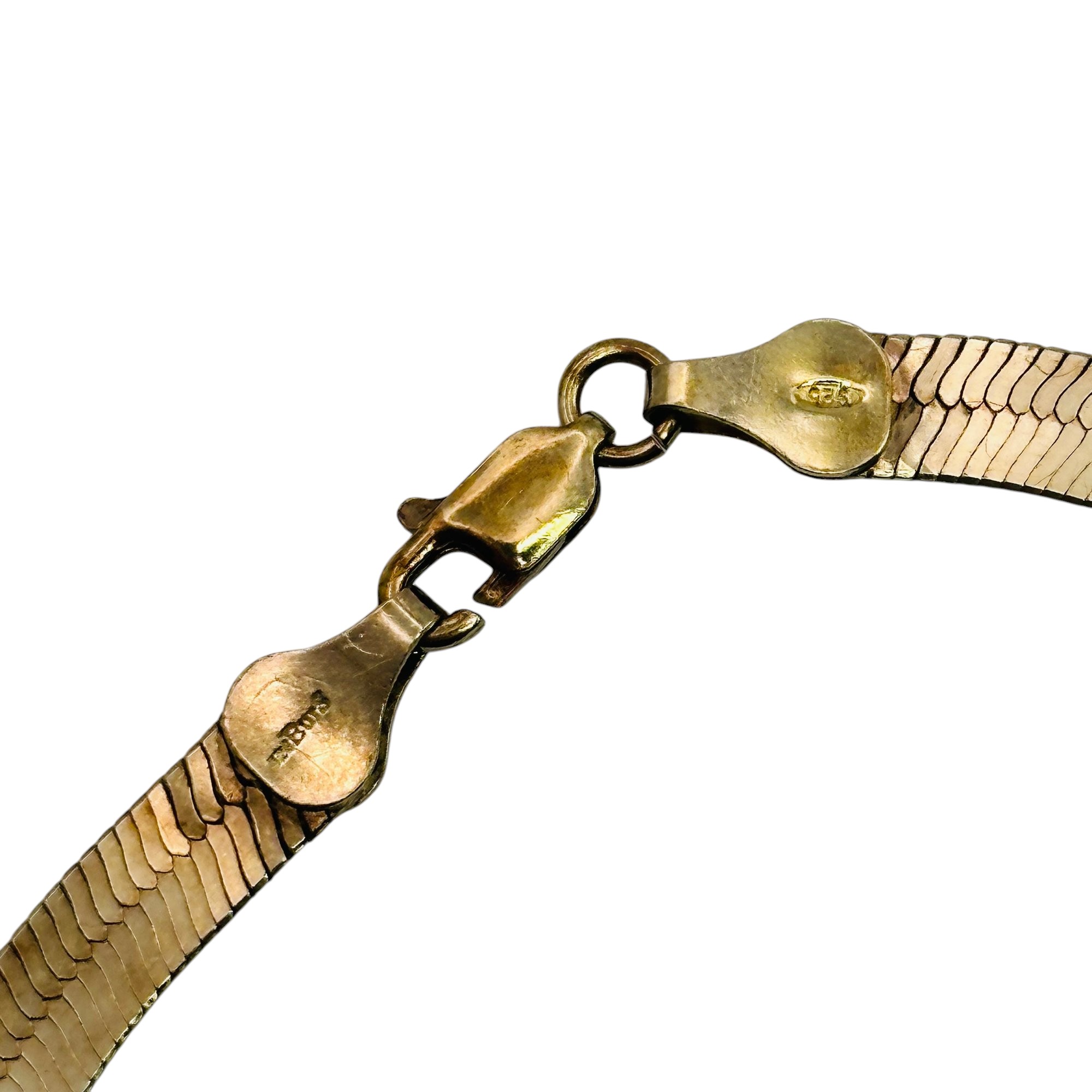BurS Sterling Flat Chain Bracelet