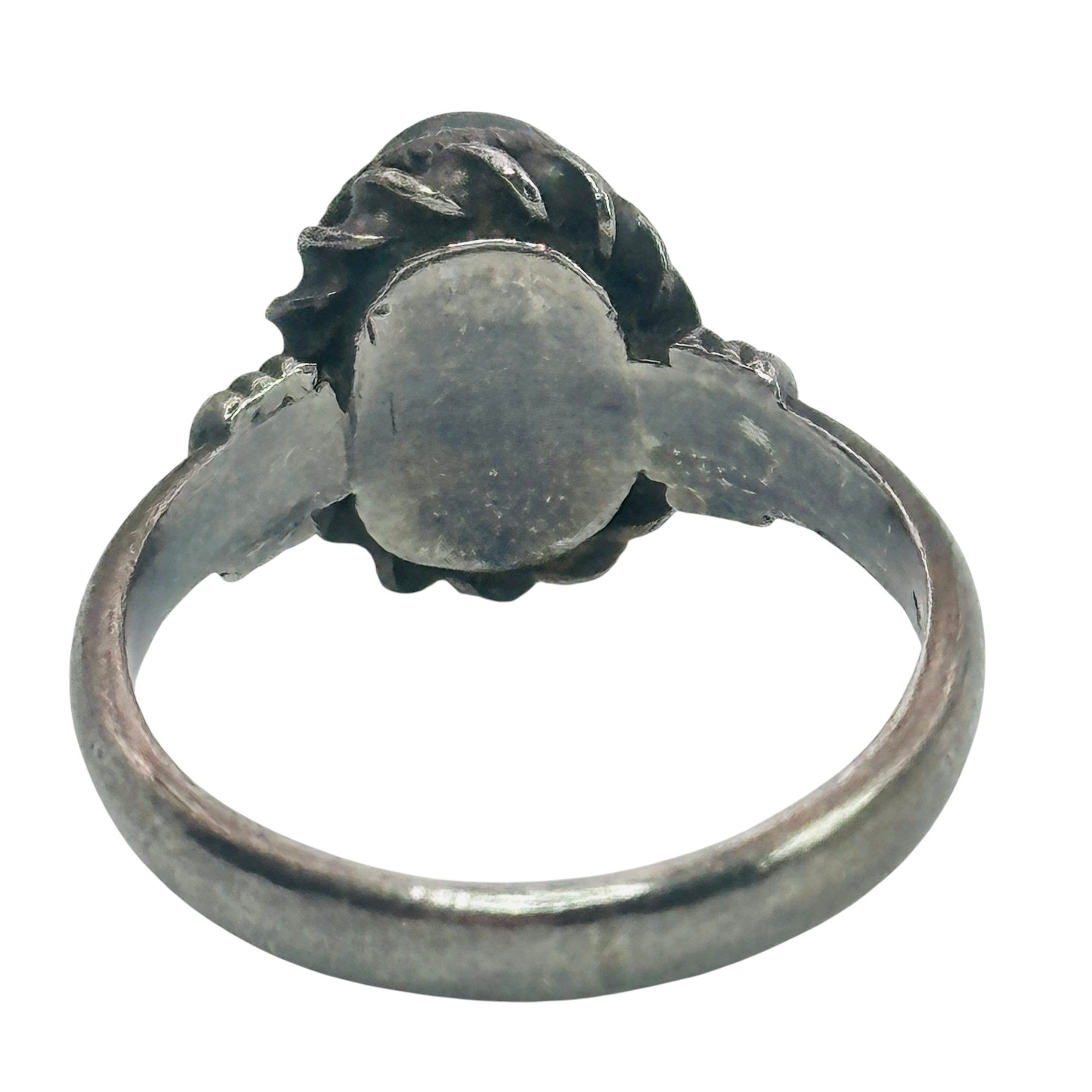 Sterling Moonstone Oval Ring Sz 4.5