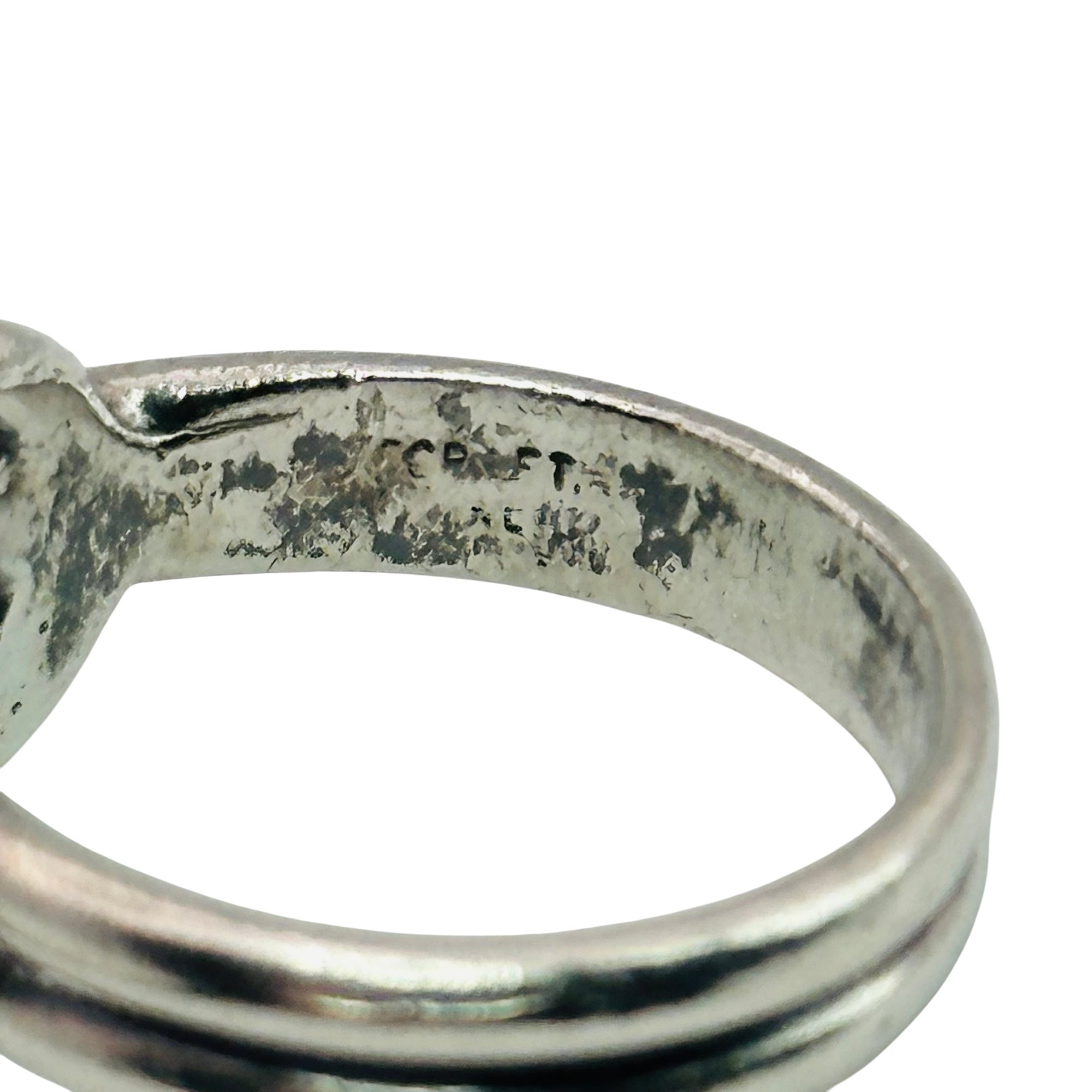 Sterling Knotted Ring Sz 7