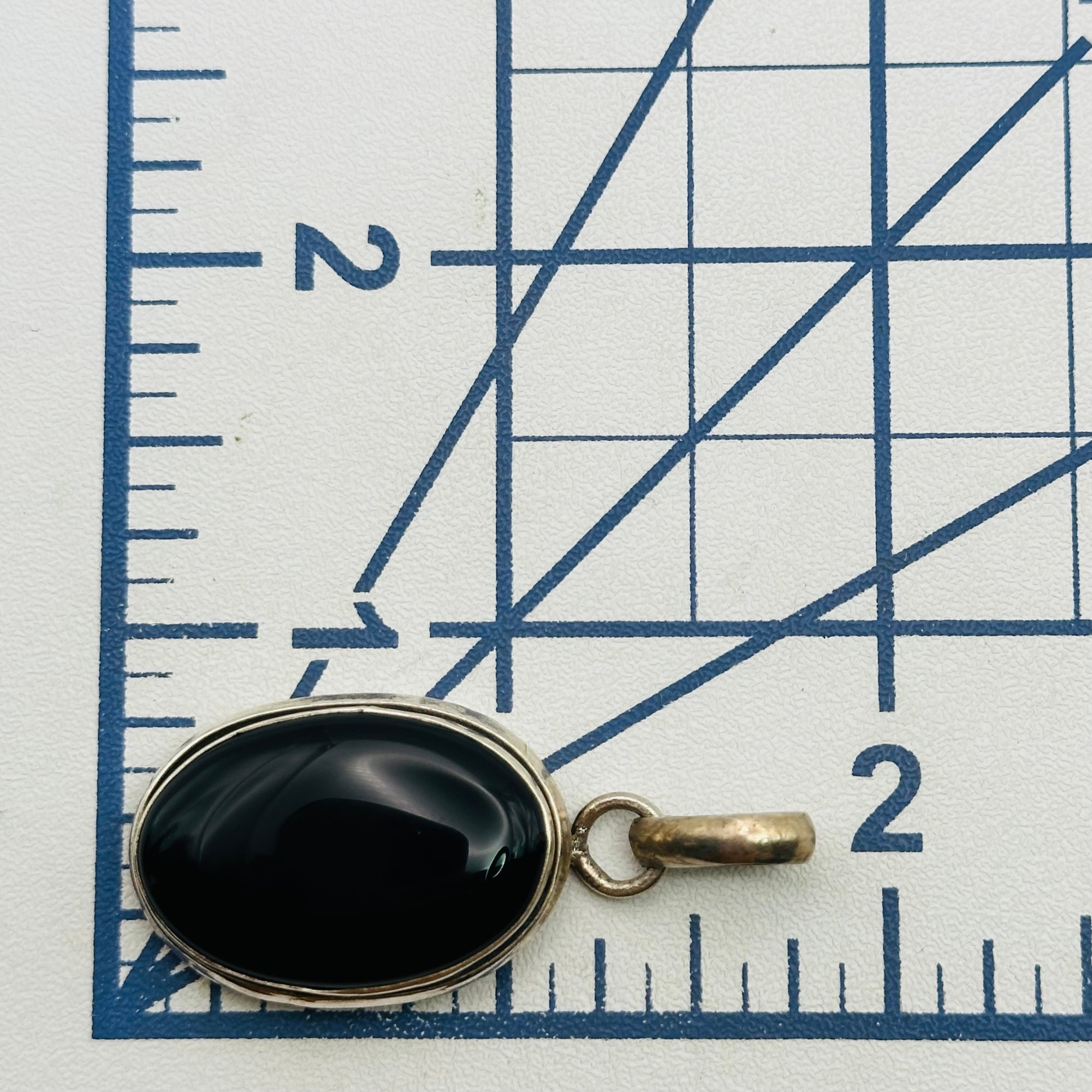 Sterling Onyx Pendant