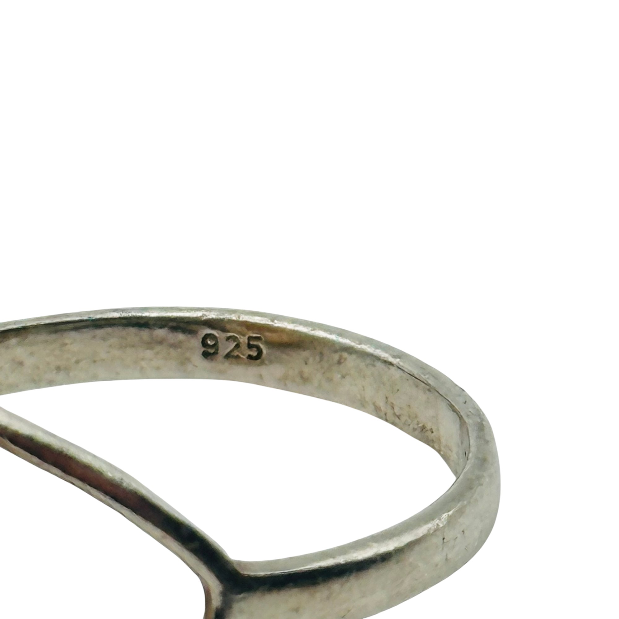 Sterling Carnelian Oval Ring Sz 9