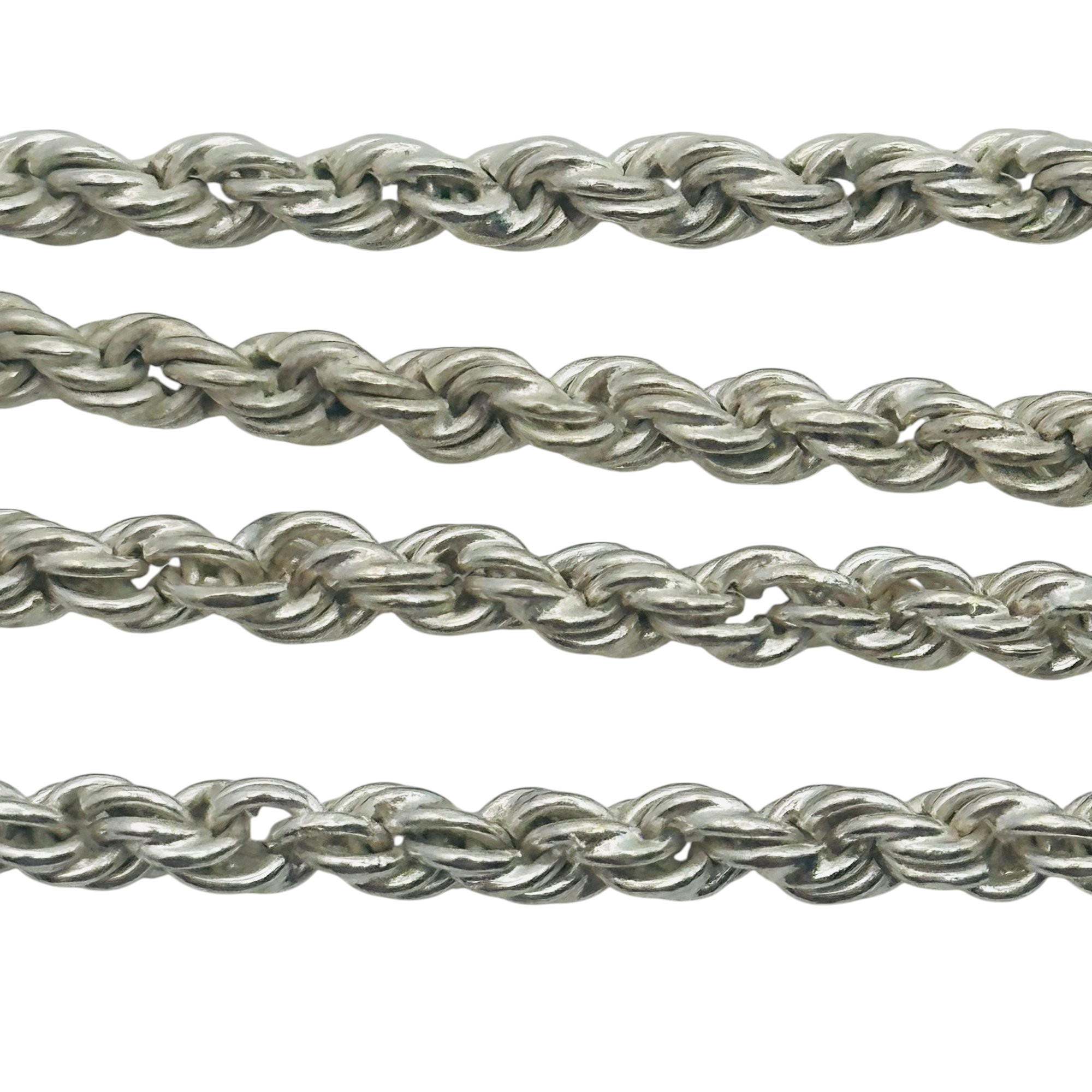 Sterling Rope Chain Necklace