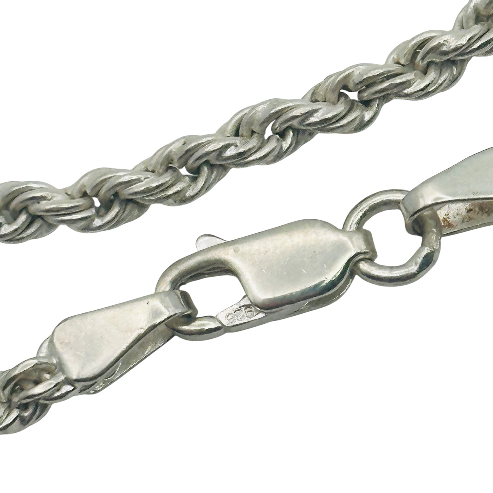 Sterling Rope Chain Necklace