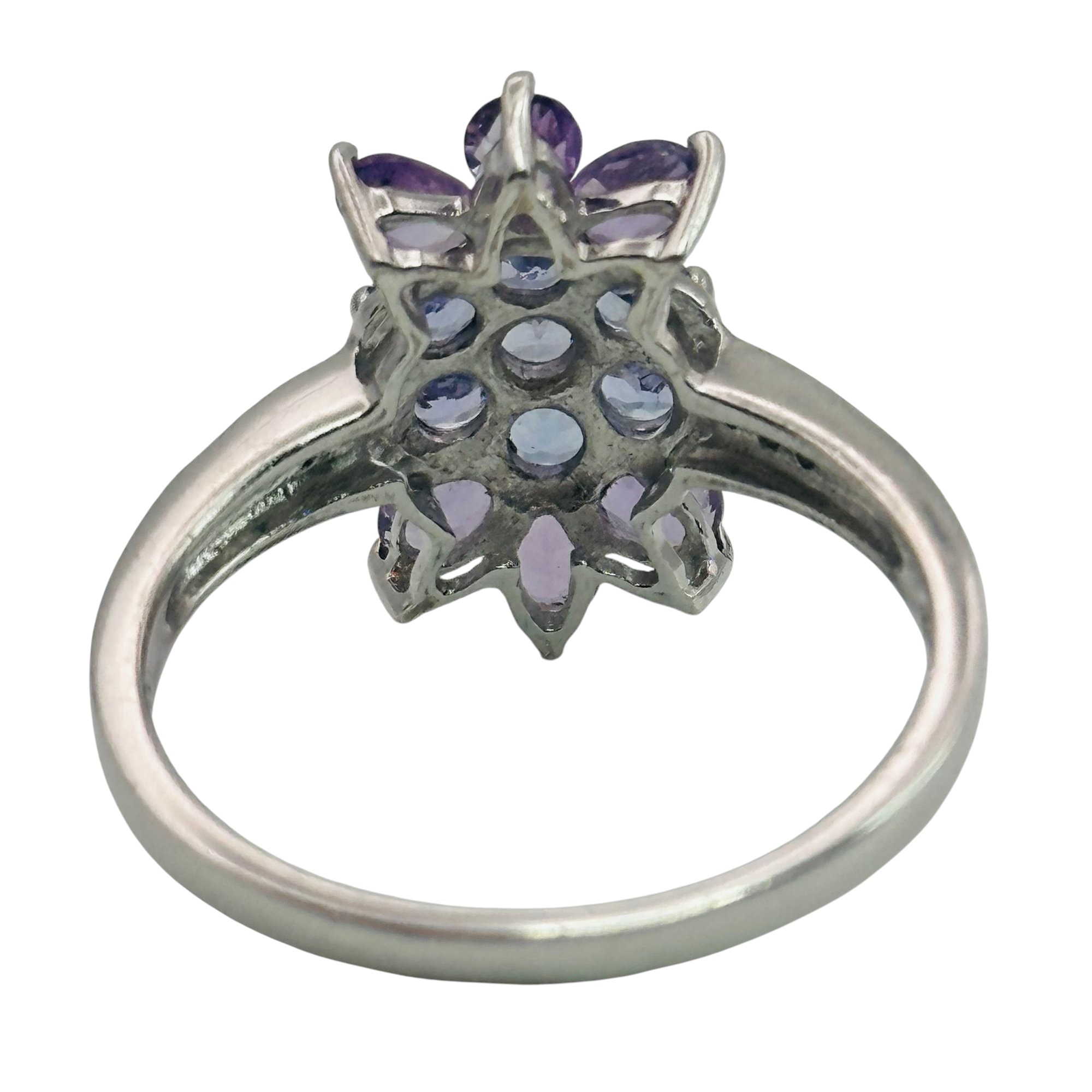 Sterling Amethyst Iolite Ring Sz 10