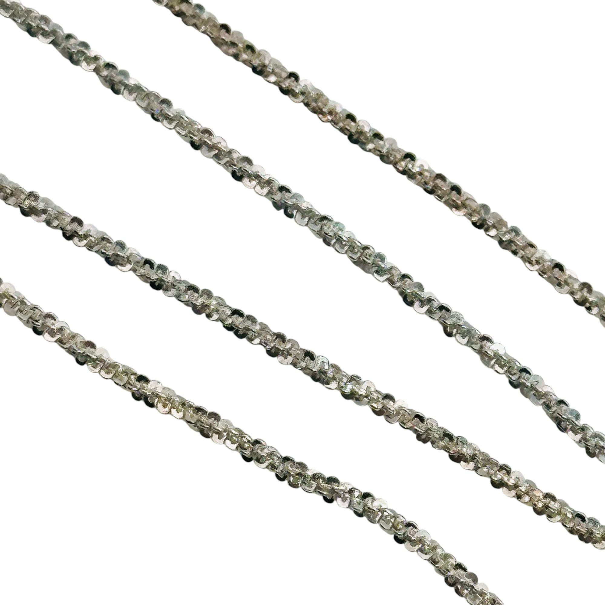 Signed Italy Sterling Chain Necklace