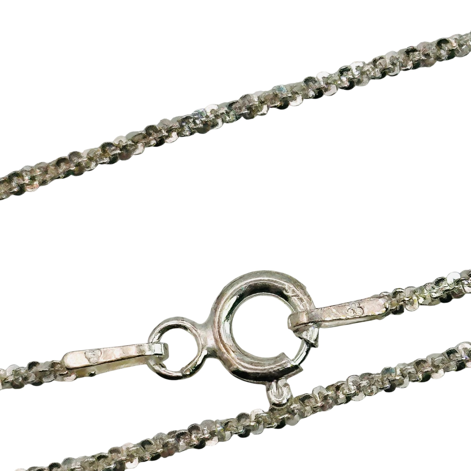 Signed Italy Sterling Chain Necklace