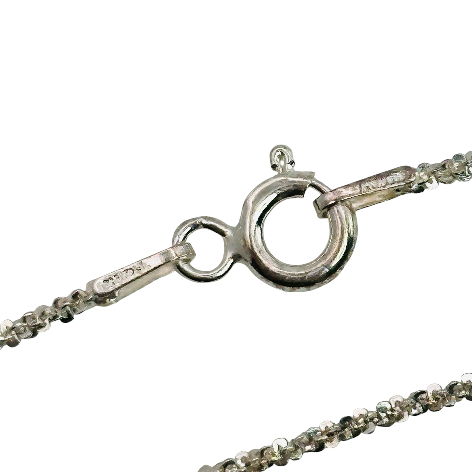 Signed Italy Sterling Chain Necklace