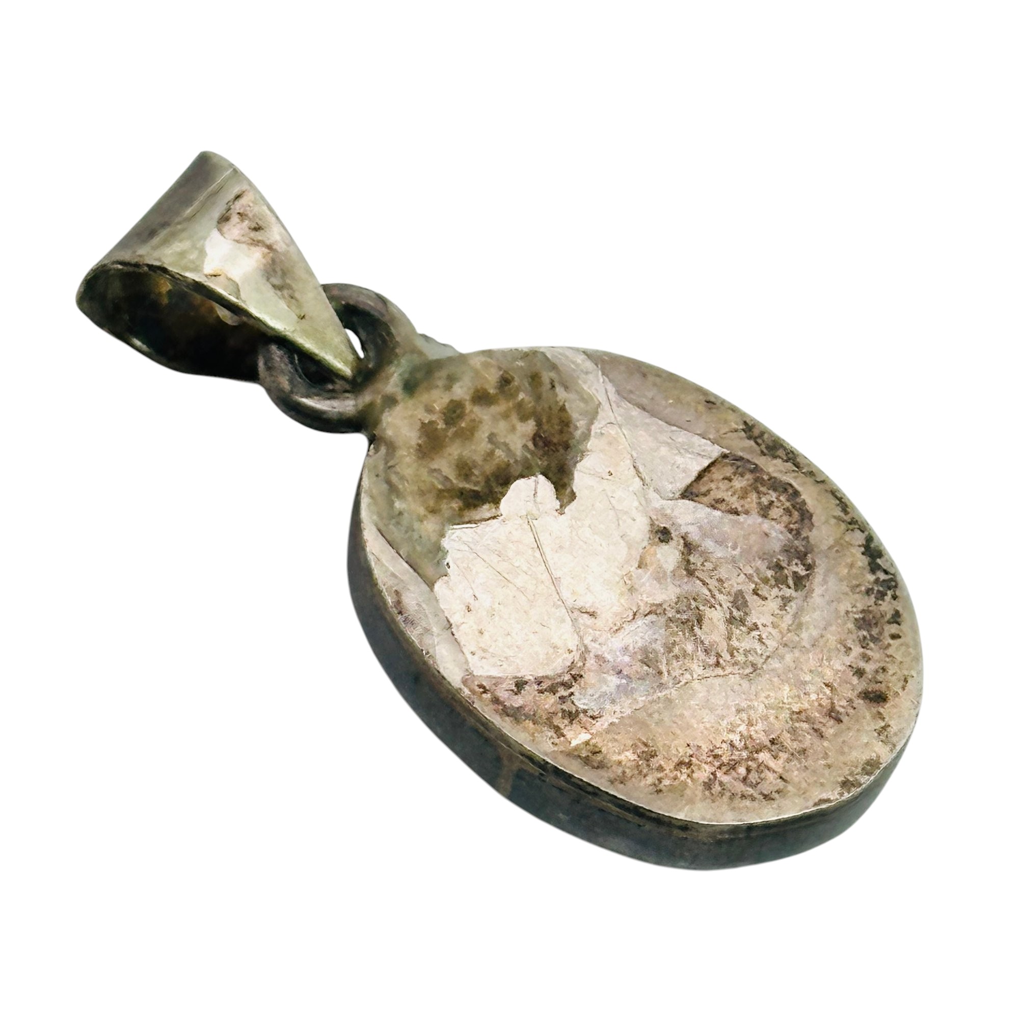 Sterling Speckled Turquoise Pendant