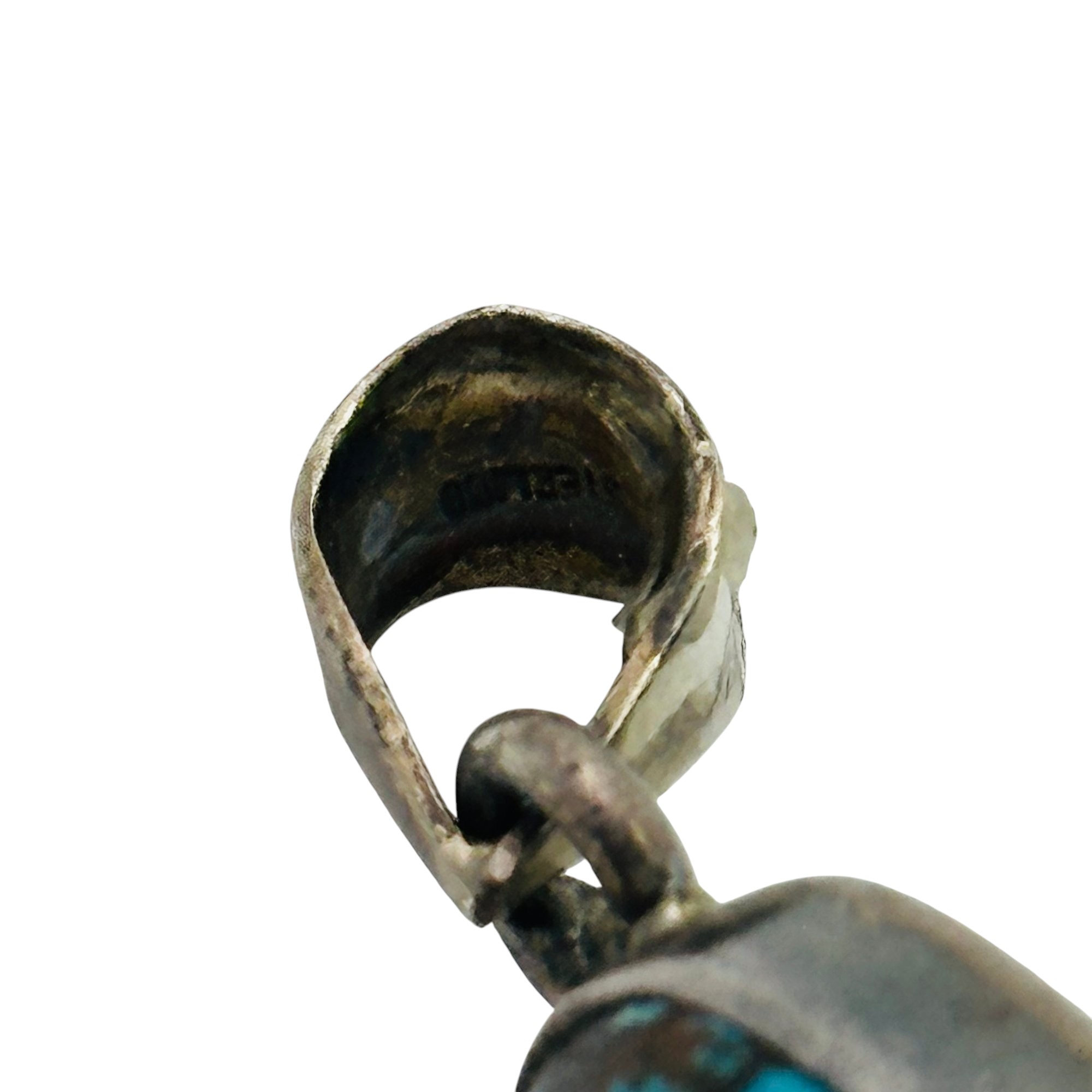 Sterling Speckled Turquoise Pendant