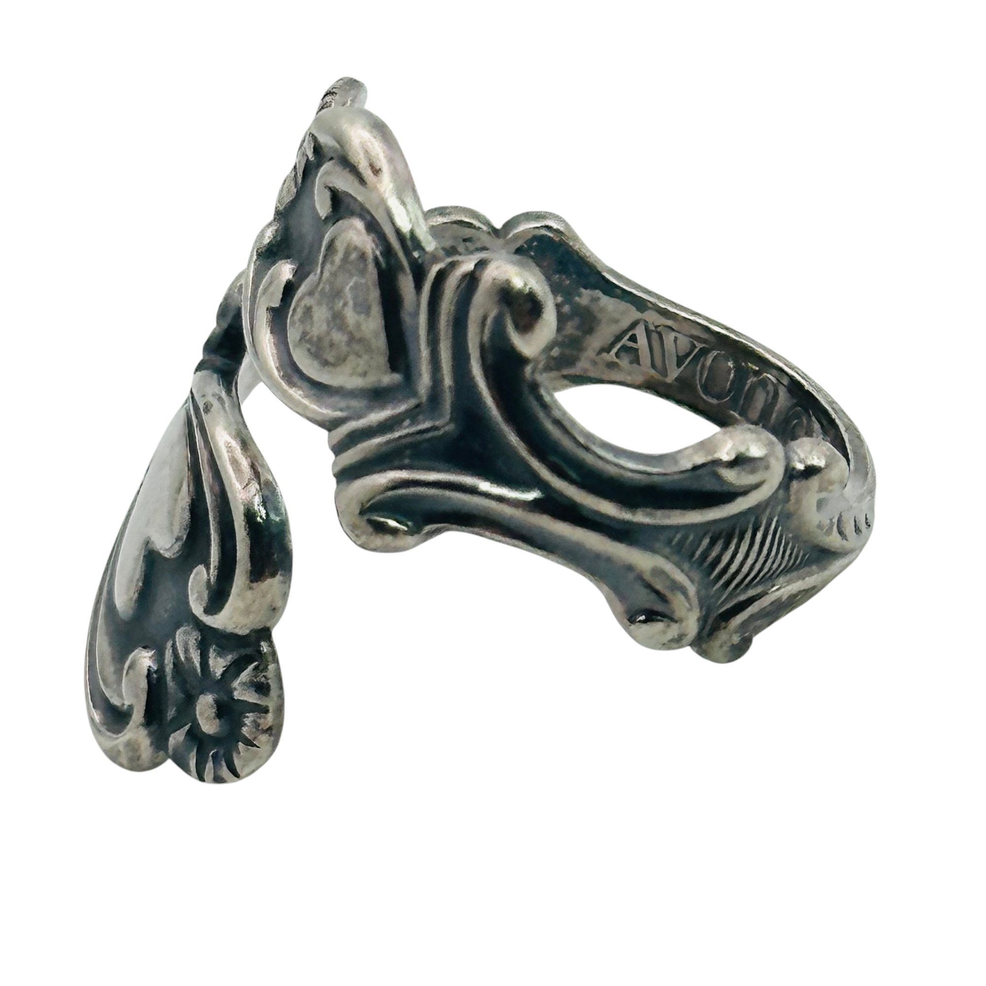Avon Sterling Heart Wrap Adjustable Ring