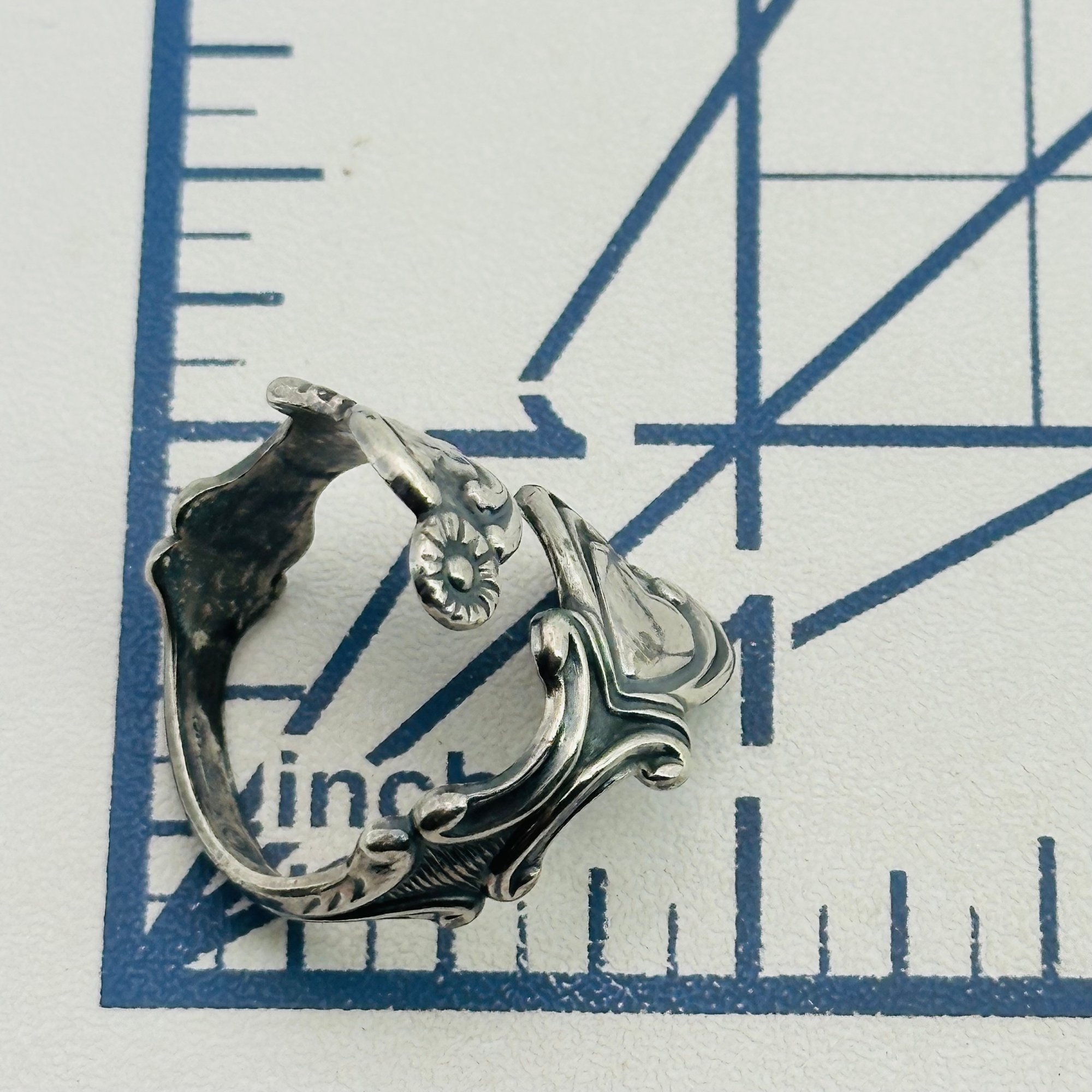 Avon Sterling Heart Wrap Adjustable Ring
