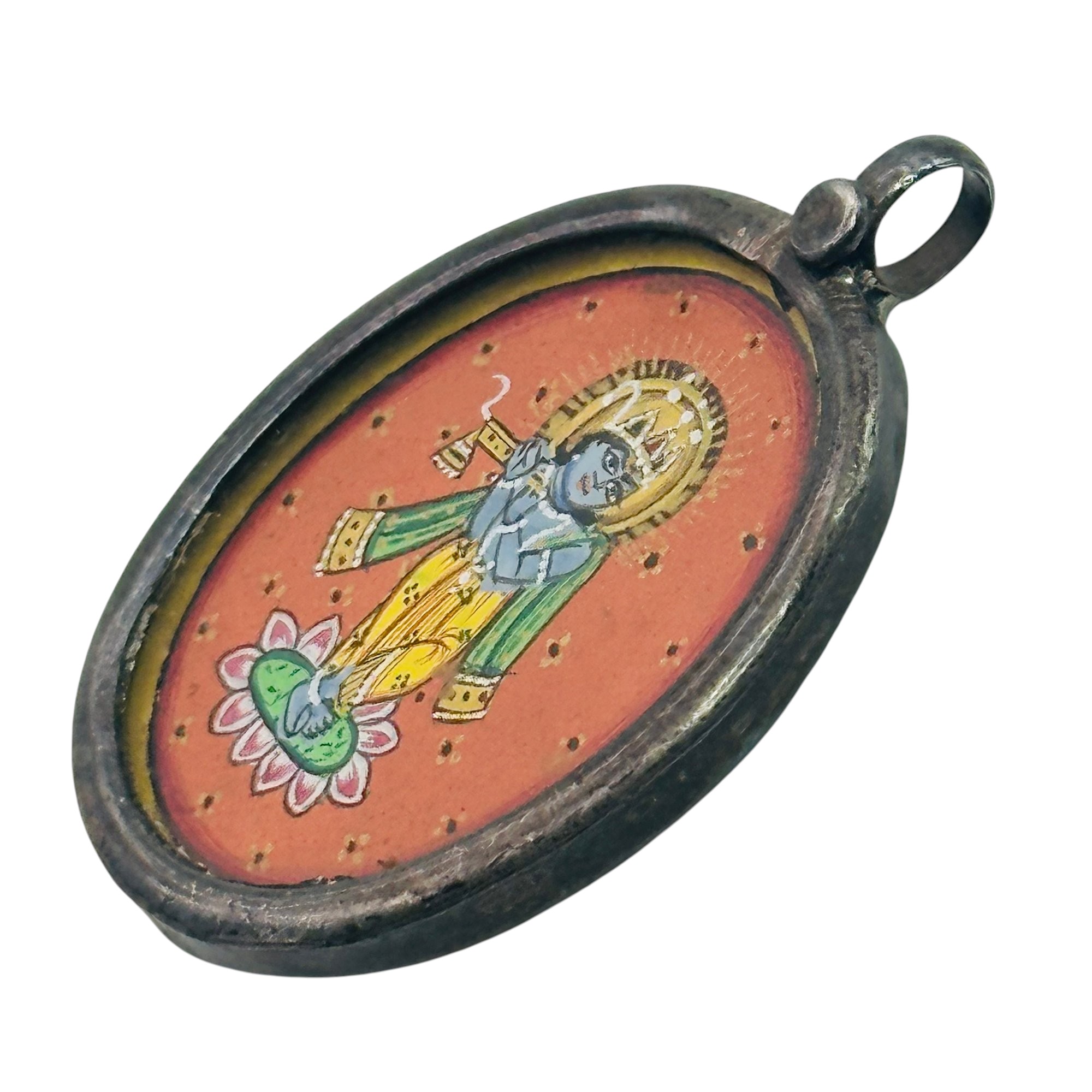 Sterling Krishna Pendant