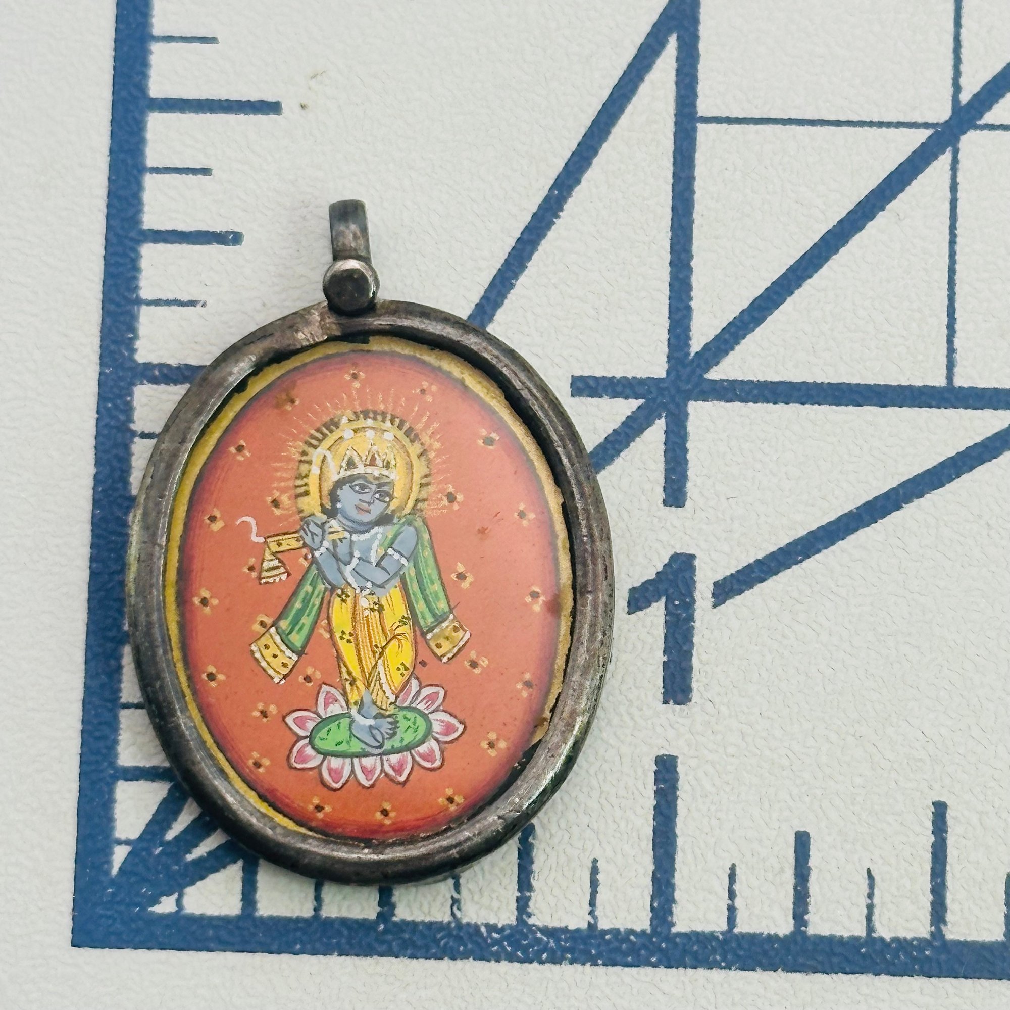 Sterling Krishna Pendant