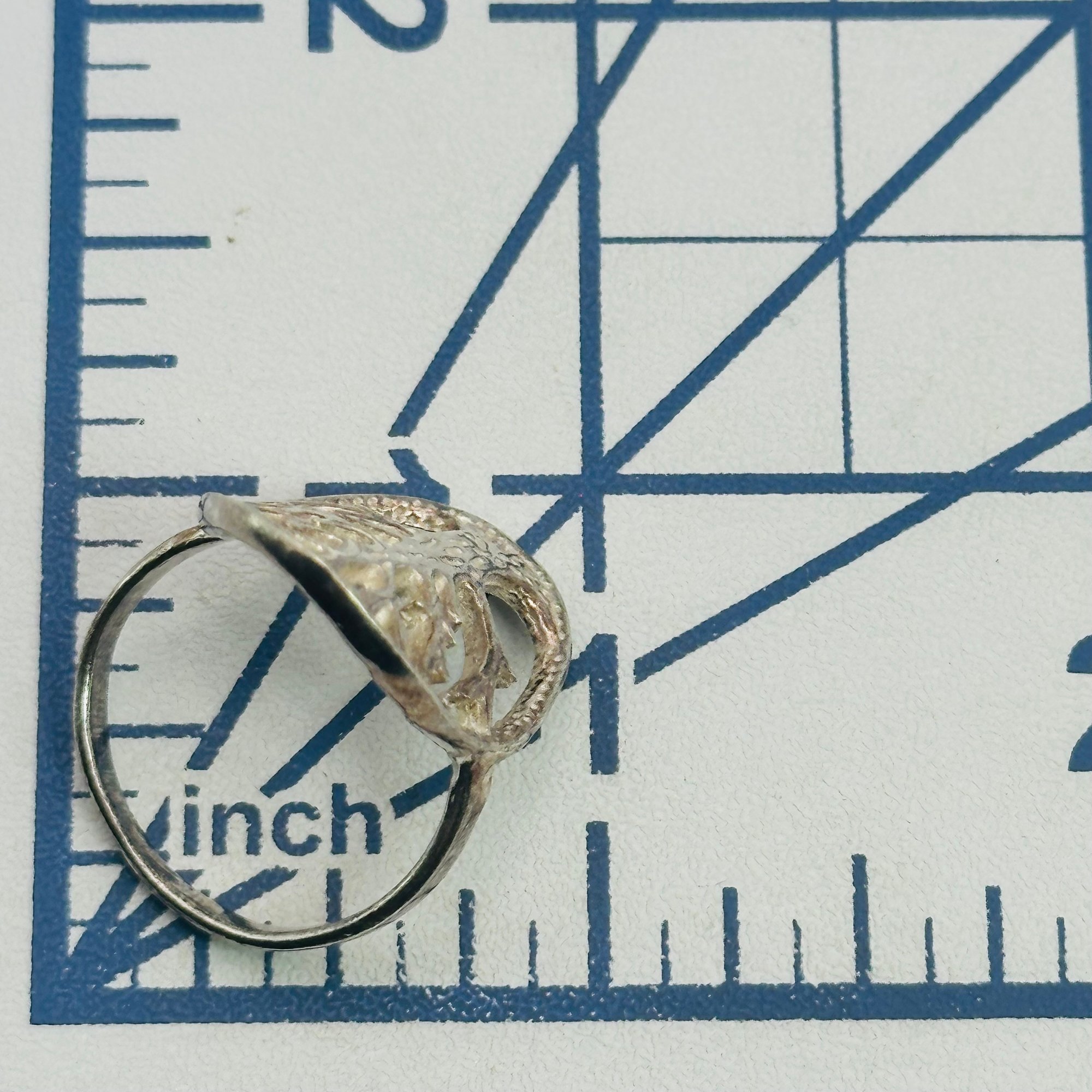 Signed Sterling Tree Ring Sz 8.5