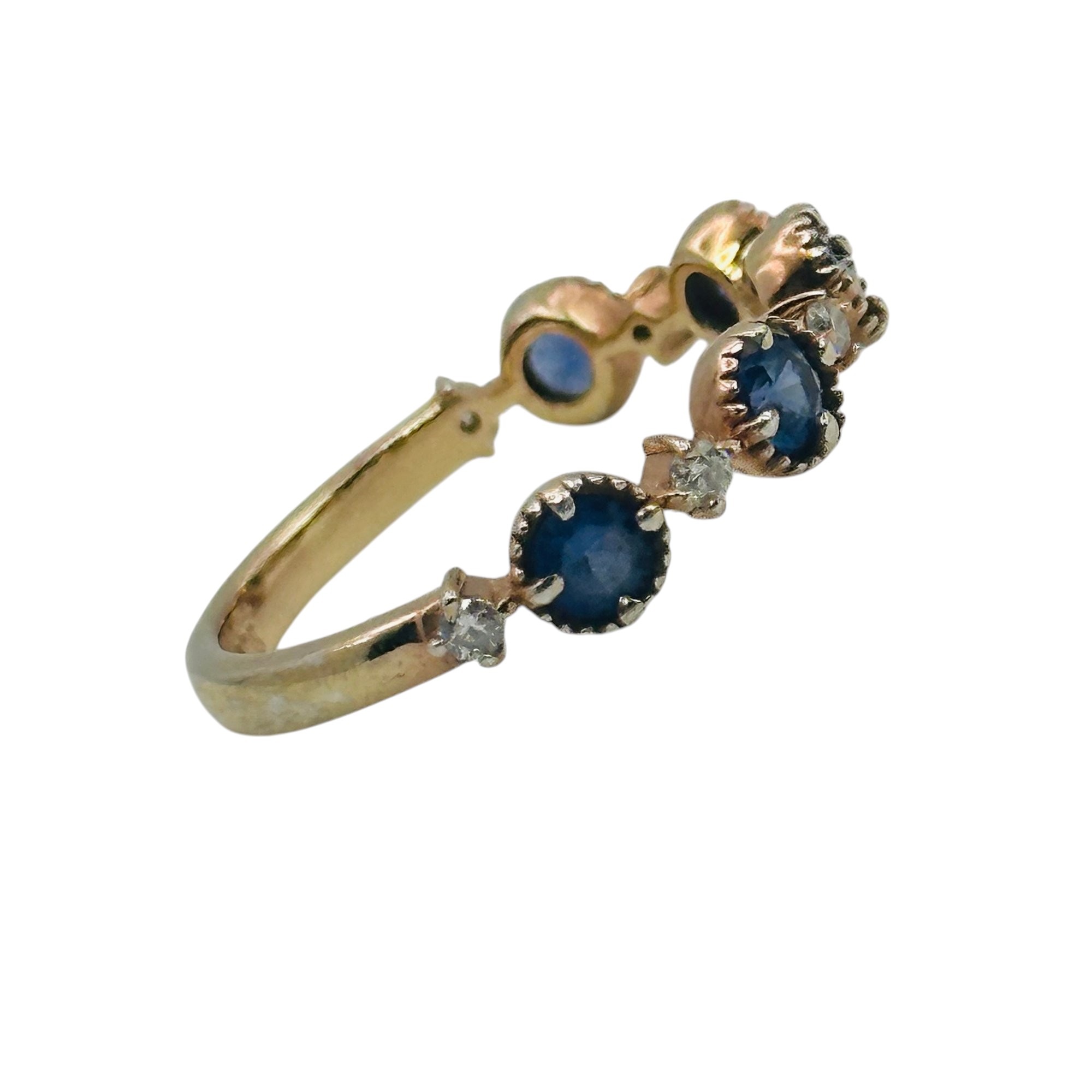 Sterling Topaz Ring Sz 4.5