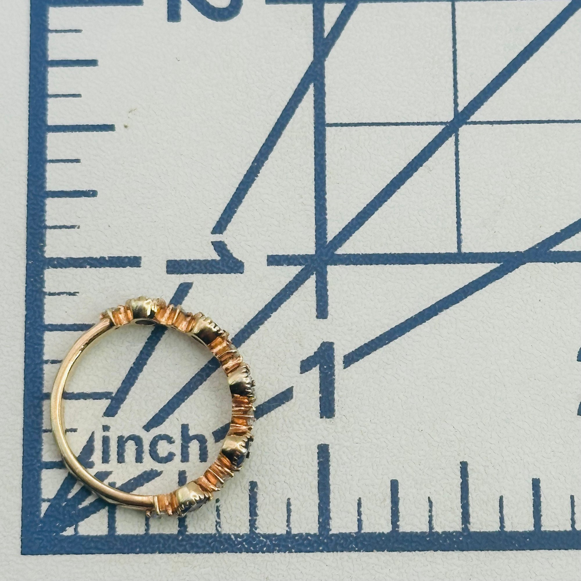 Sterling Topaz Ring Sz 4.5