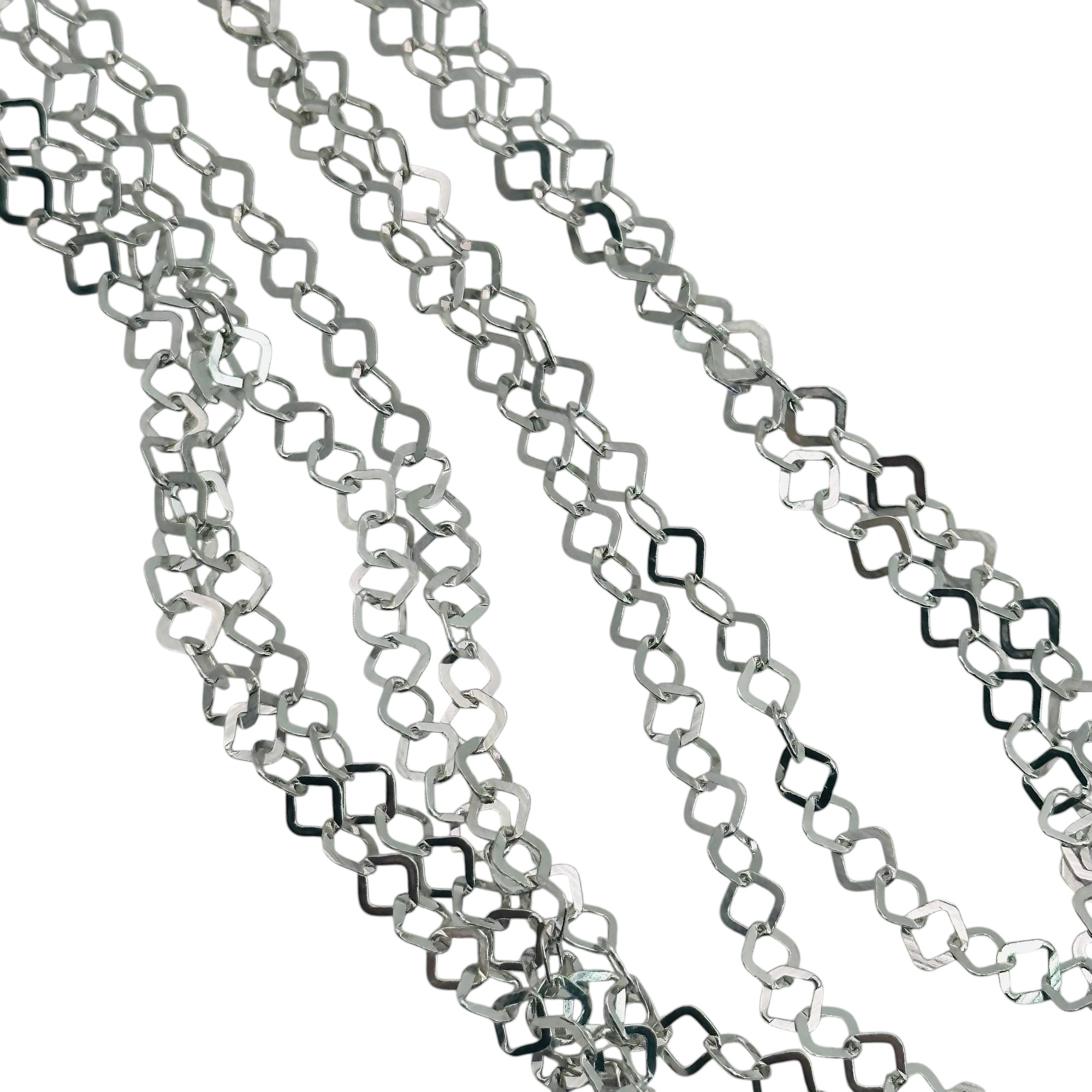 Signed Sterling Multi Chain Necklace