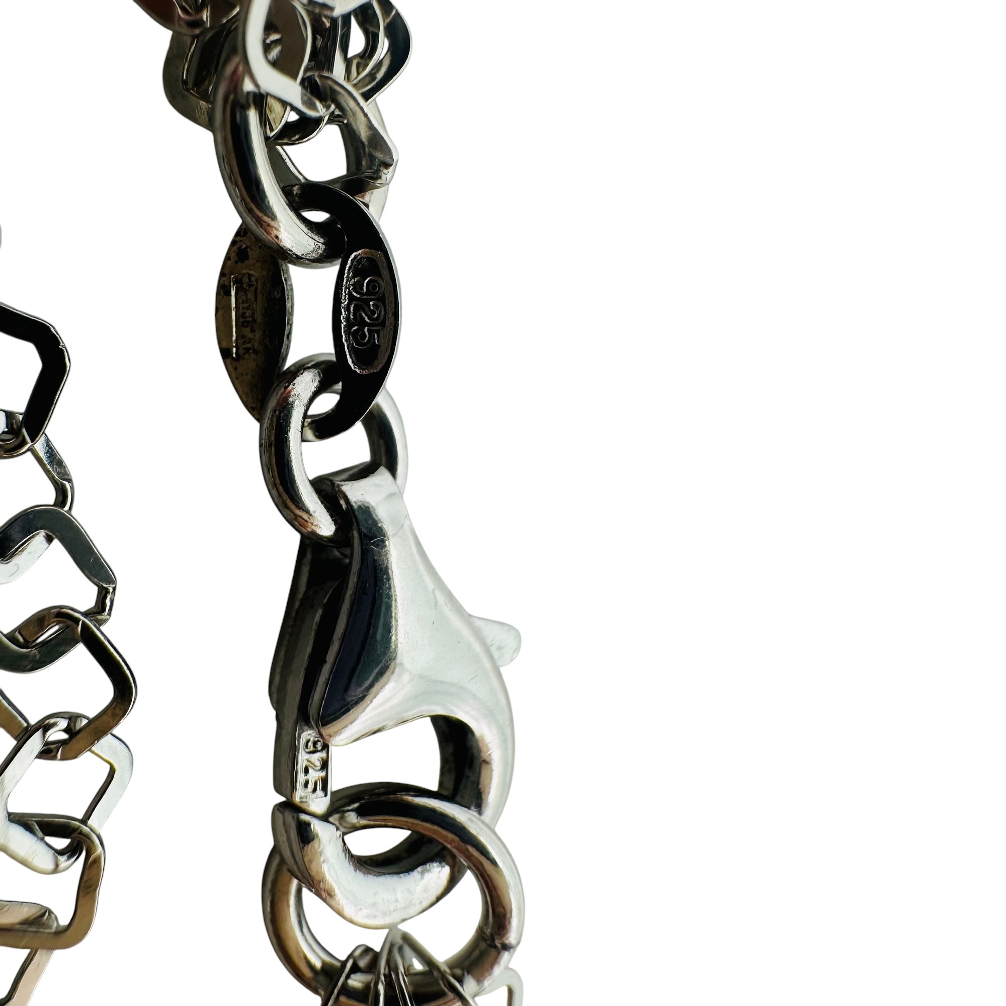 Signed Sterling Multi Chain Necklace