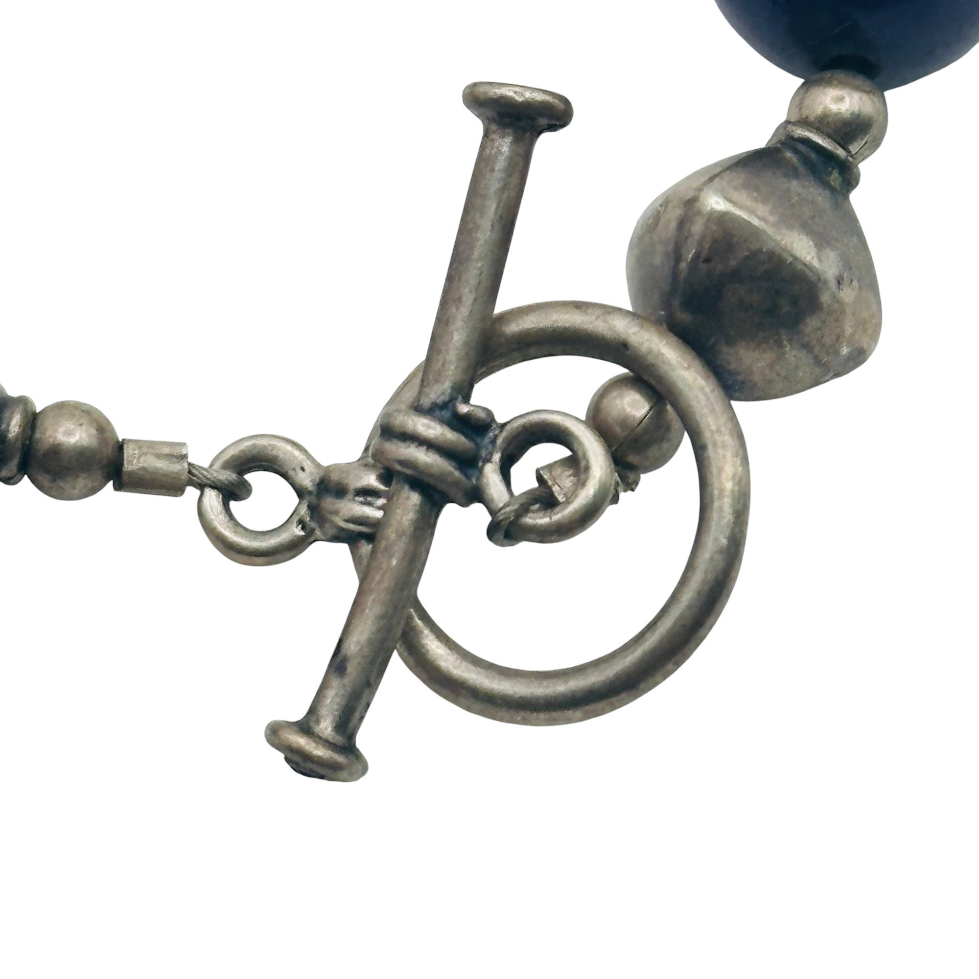 Sterling Amethyst Toggle Clasp Bracelet
