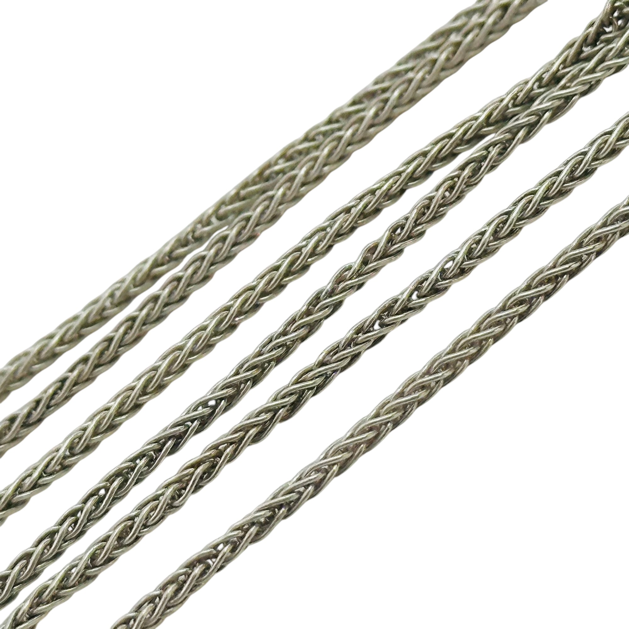 Sterling Wheat Chain Necklace