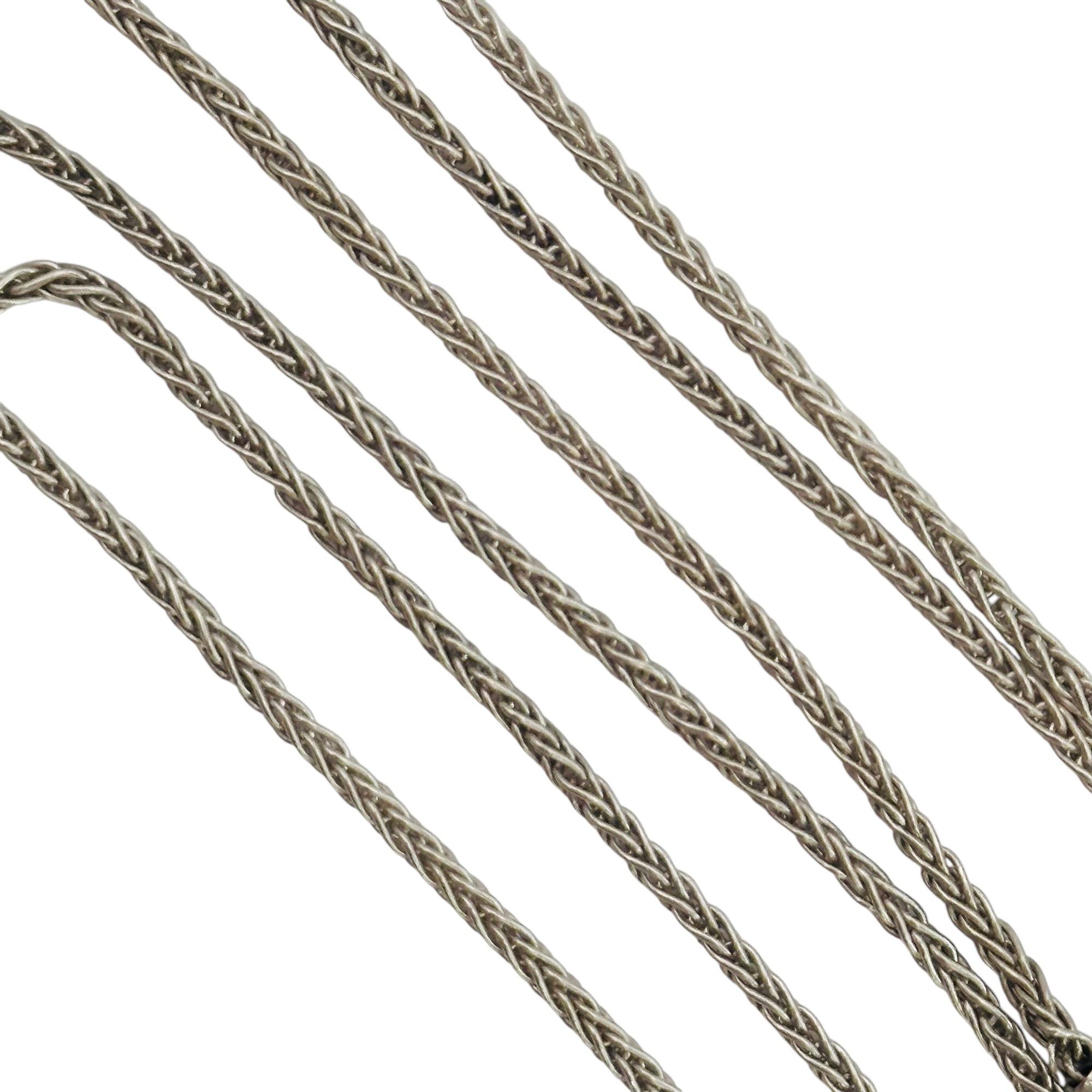 Sterling Wheat Chain Necklace