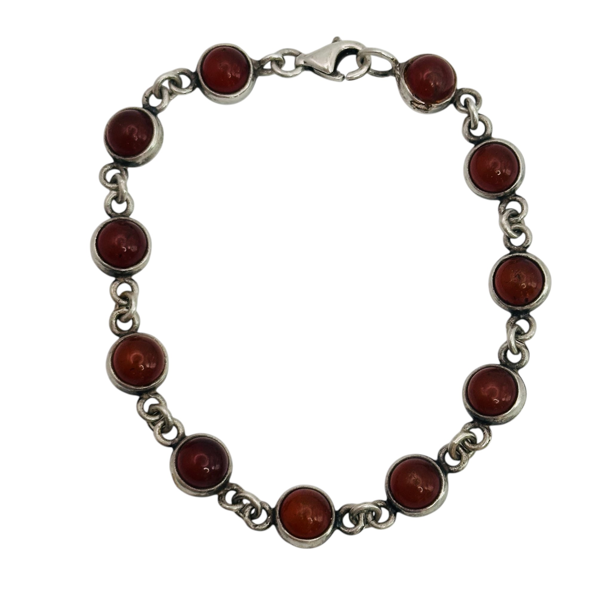 Sterling Amber Bracelet