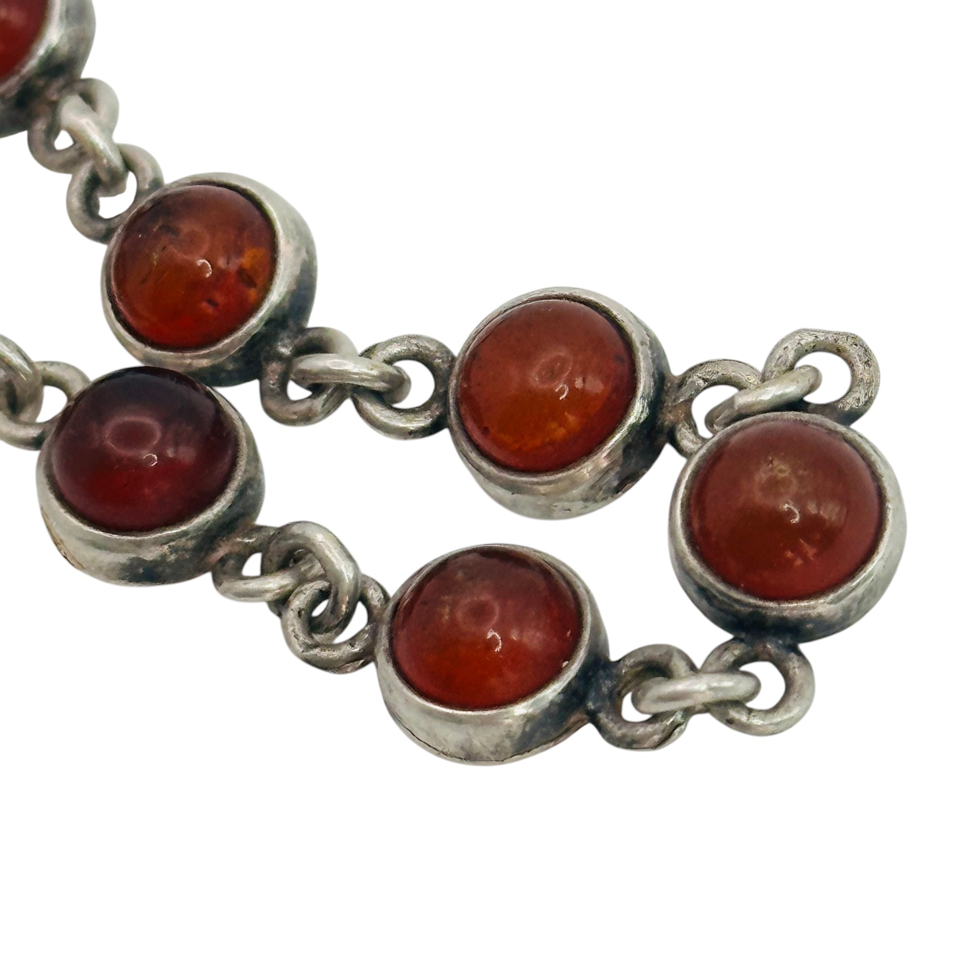 Sterling Amber Bracelet