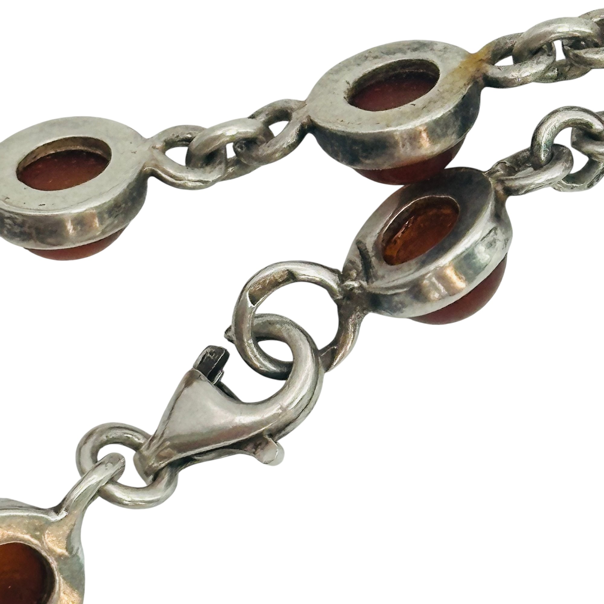 Sterling Amber Bracelet