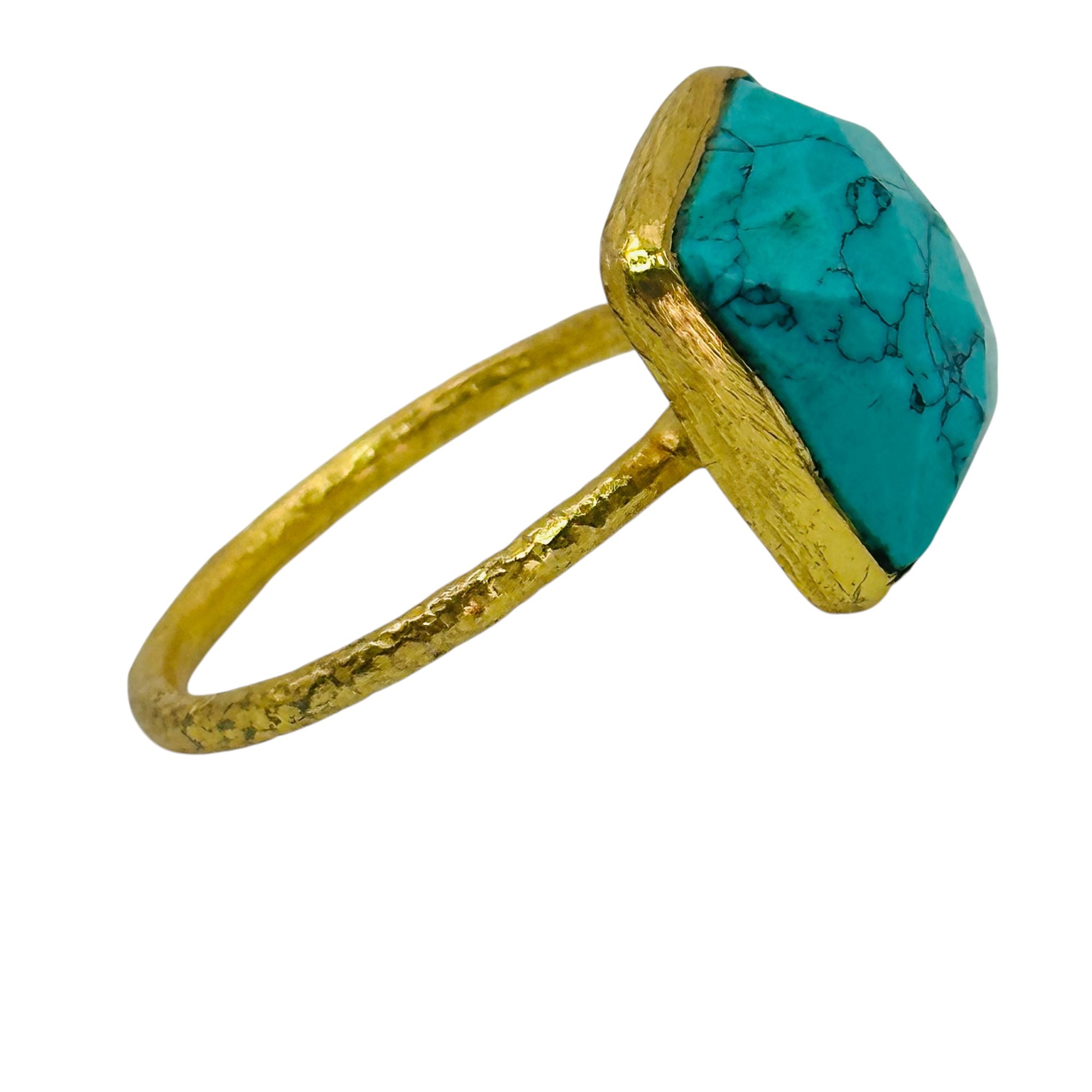 Sterling Turquoise Ring Sz 8