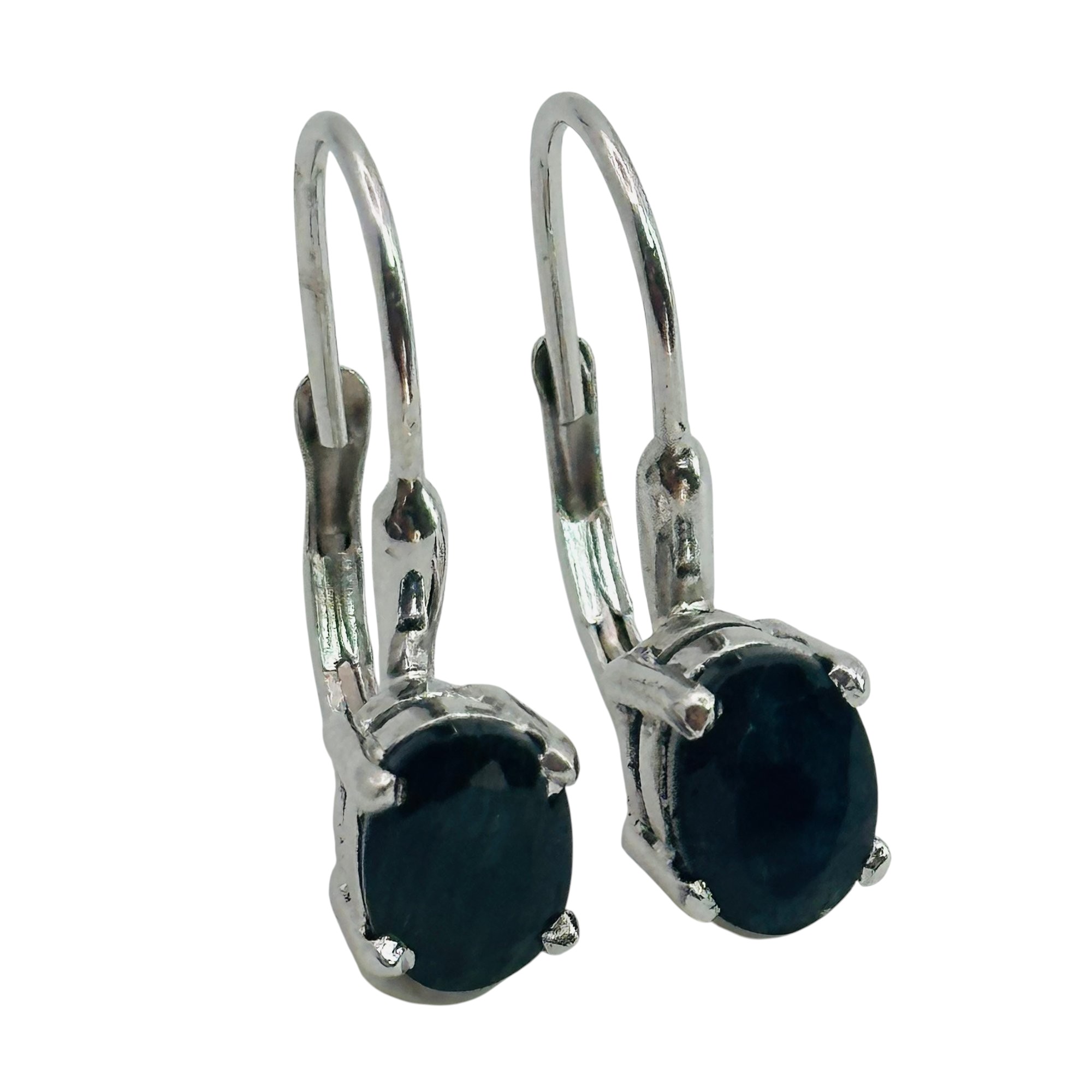 Sterling Sapphire Earrings