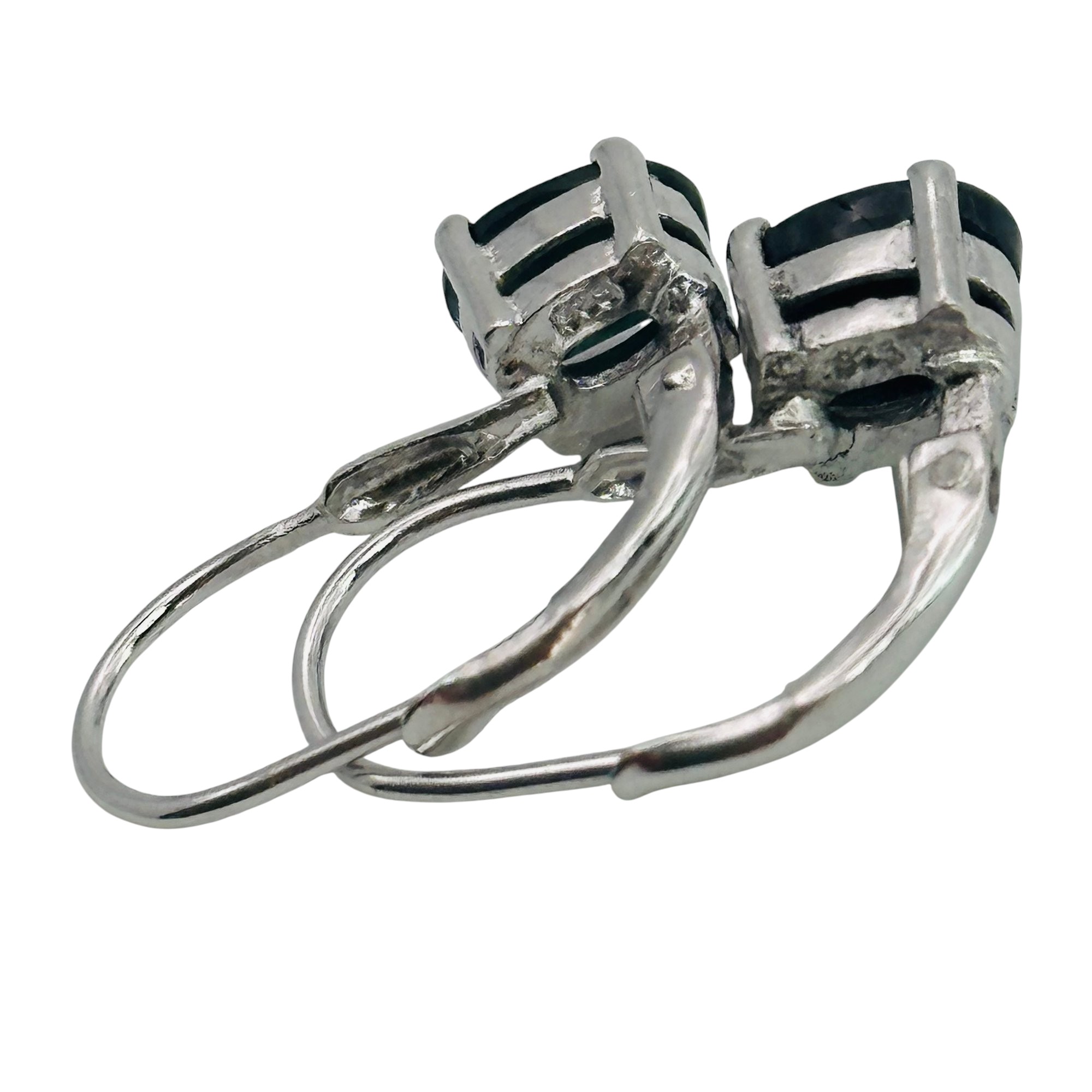 Sterling Sapphire Earrings