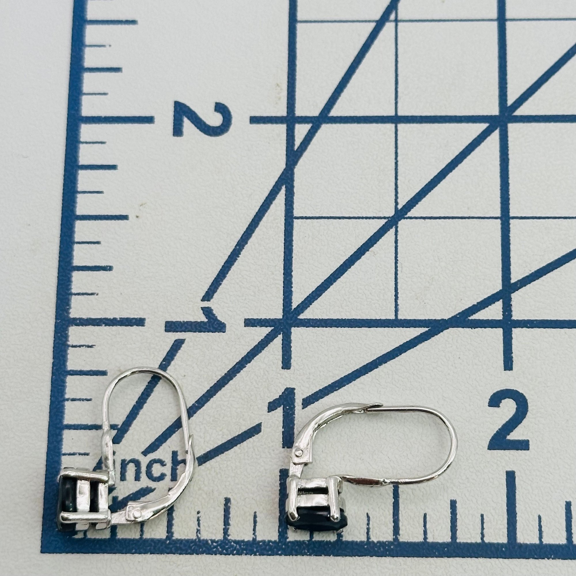Sterling Sapphire Earrings