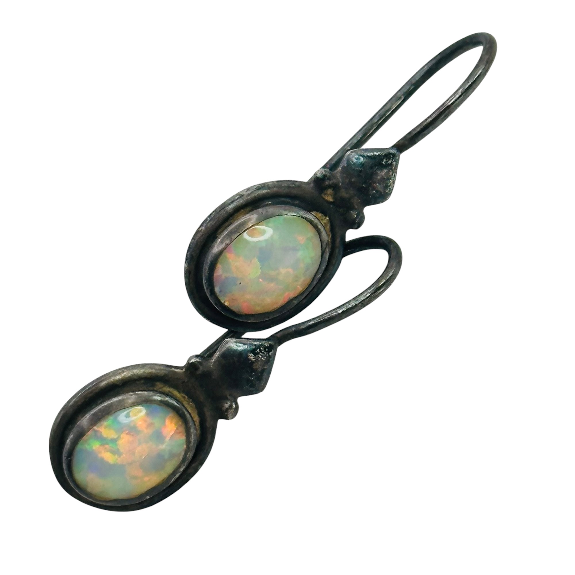 Sterling Opal Earrings