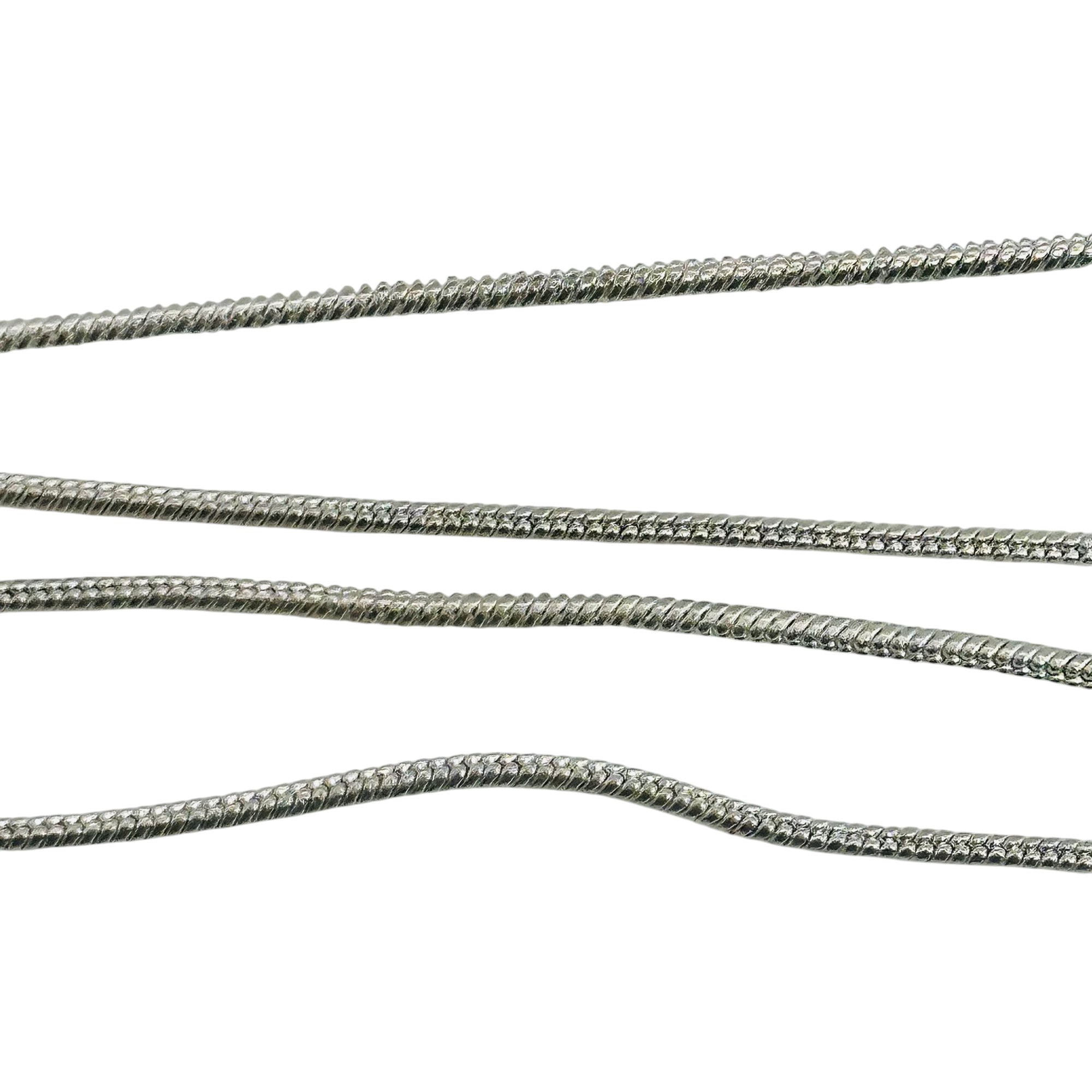 Sterling Round Snake Chain Necklace