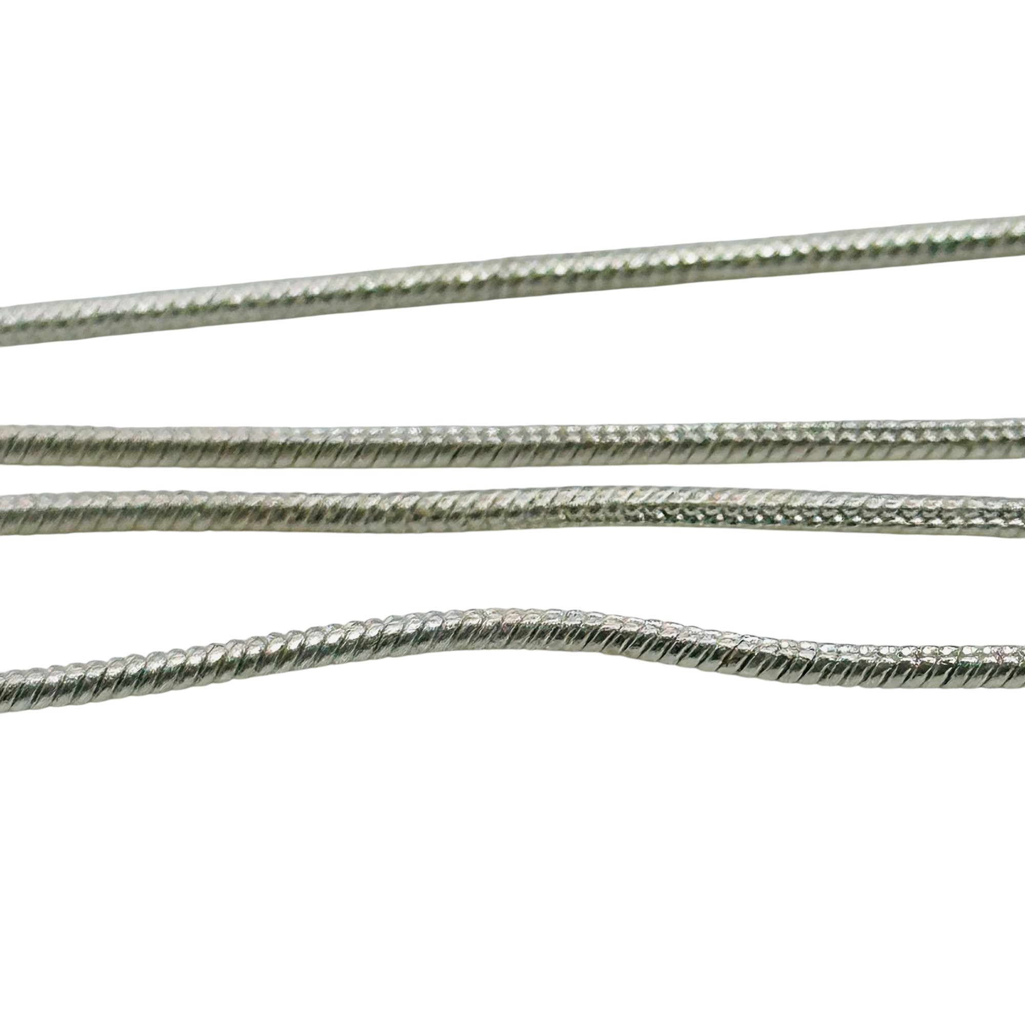 Sterling Round Snake Chain Necklace