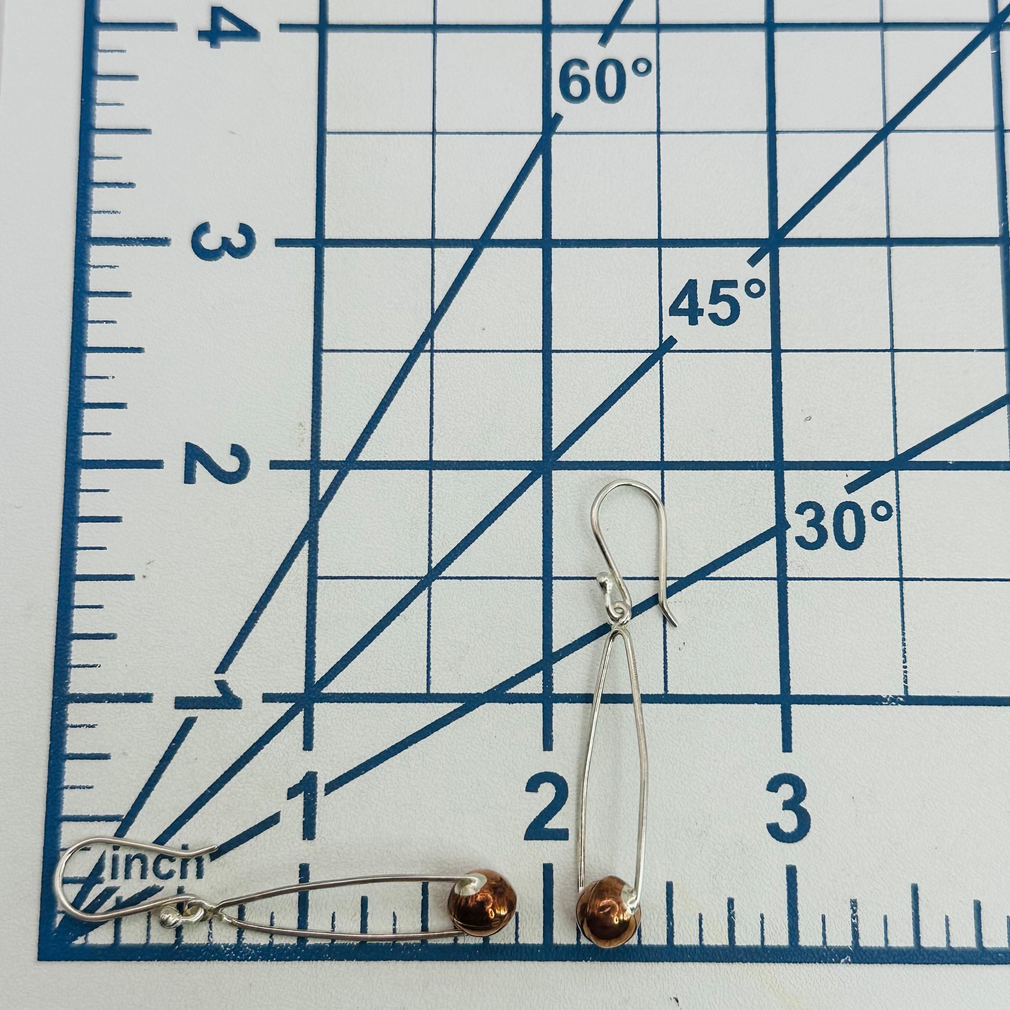 Sterling Dangle Ball Earrings