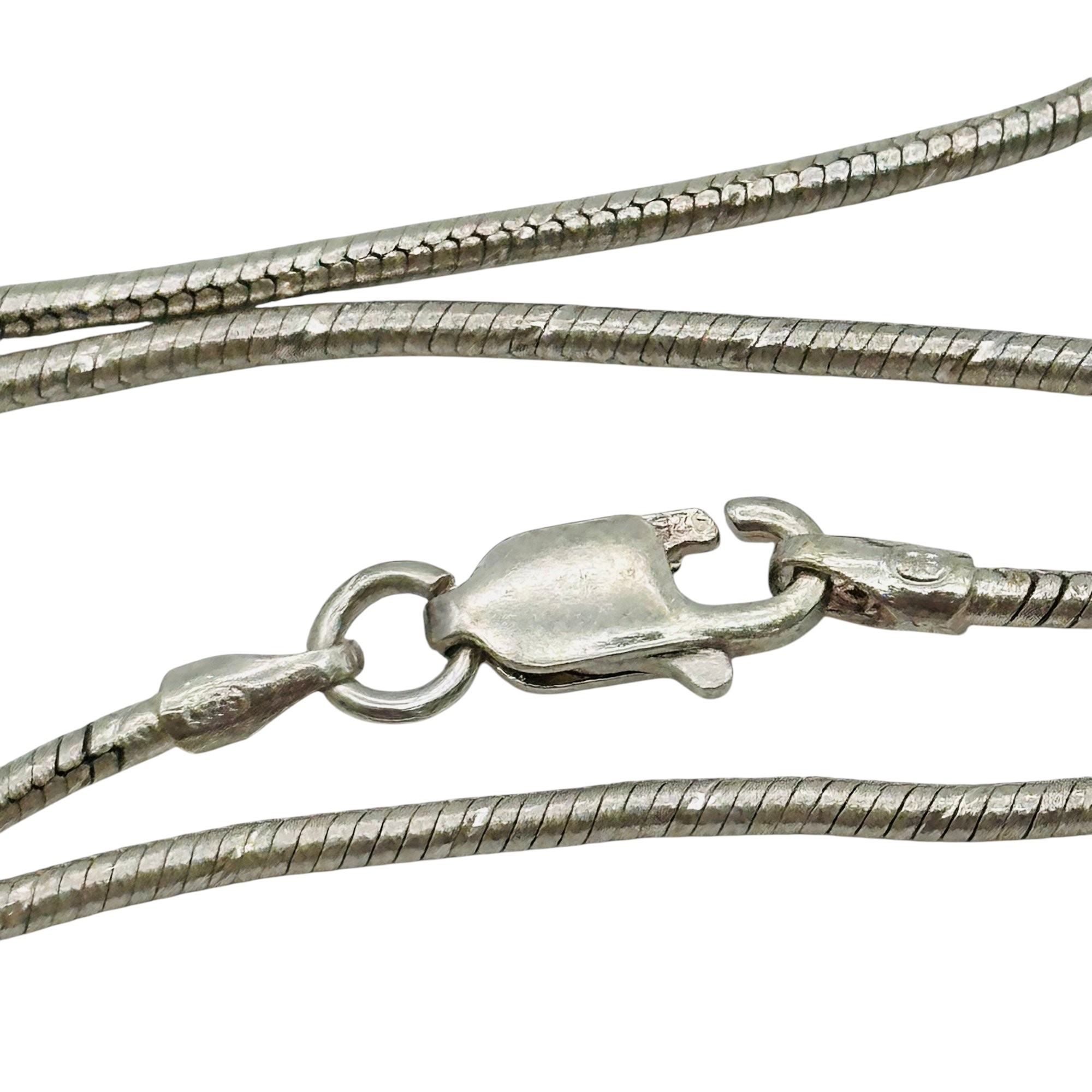 Sterling Round Snake Chain Necklace