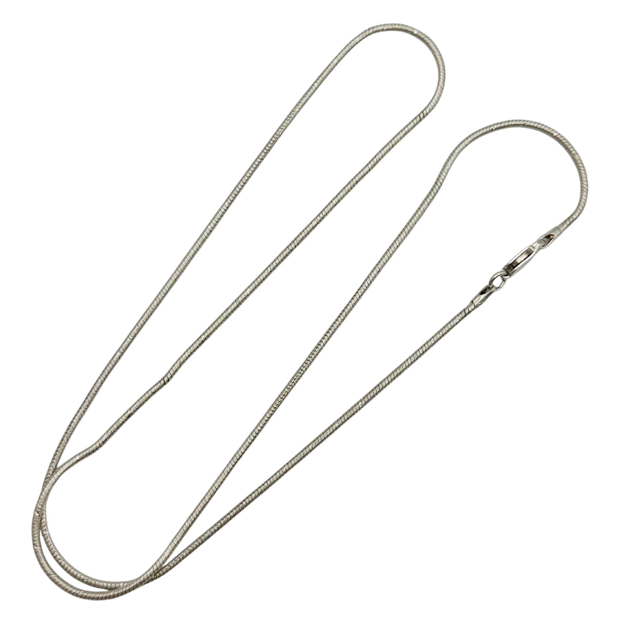 Sterling Round Snake Chain Necklace