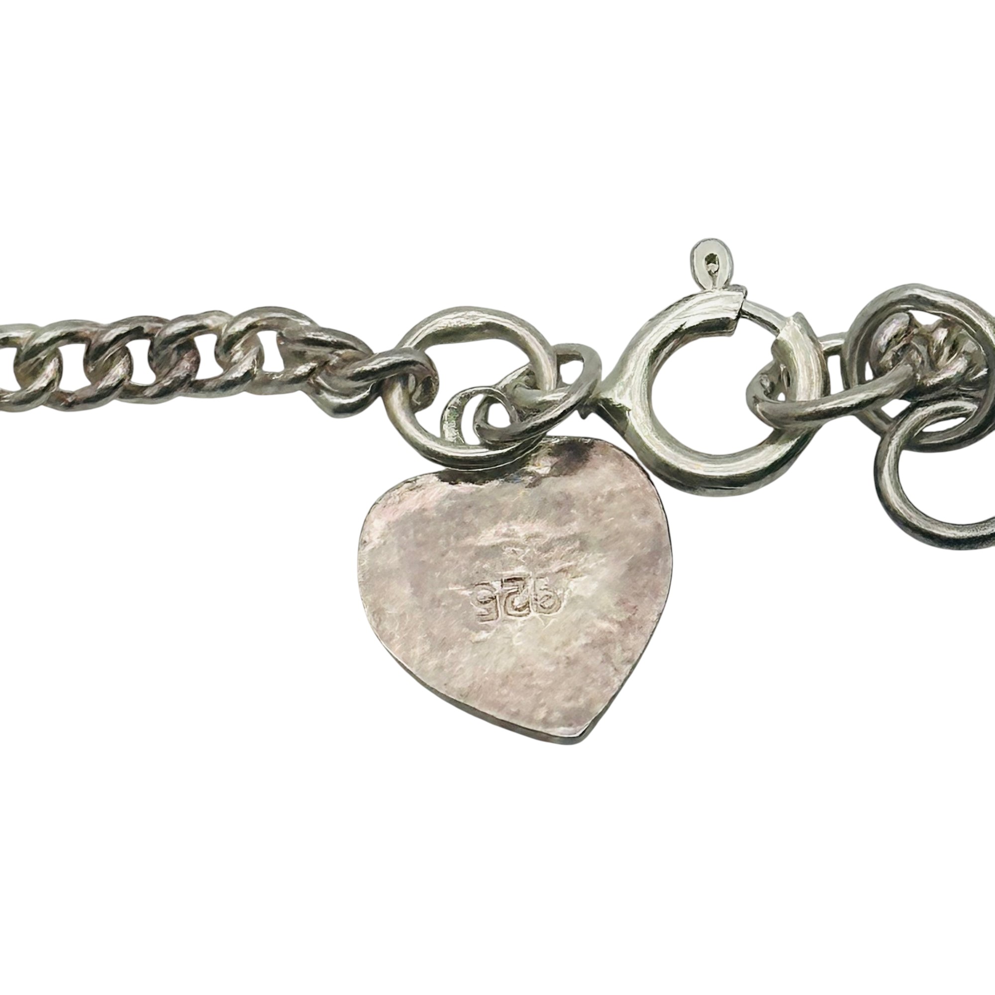 Sterling Bell Curb Chain Bracelet