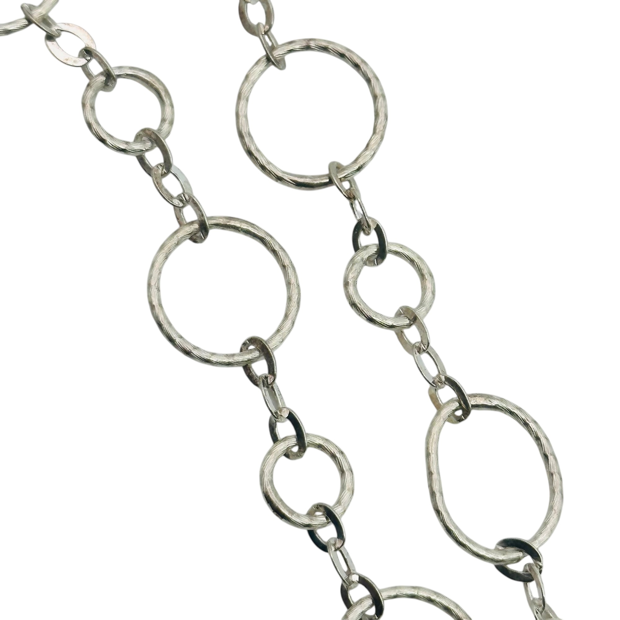 Italy Sterling Circle Chain Bracelet