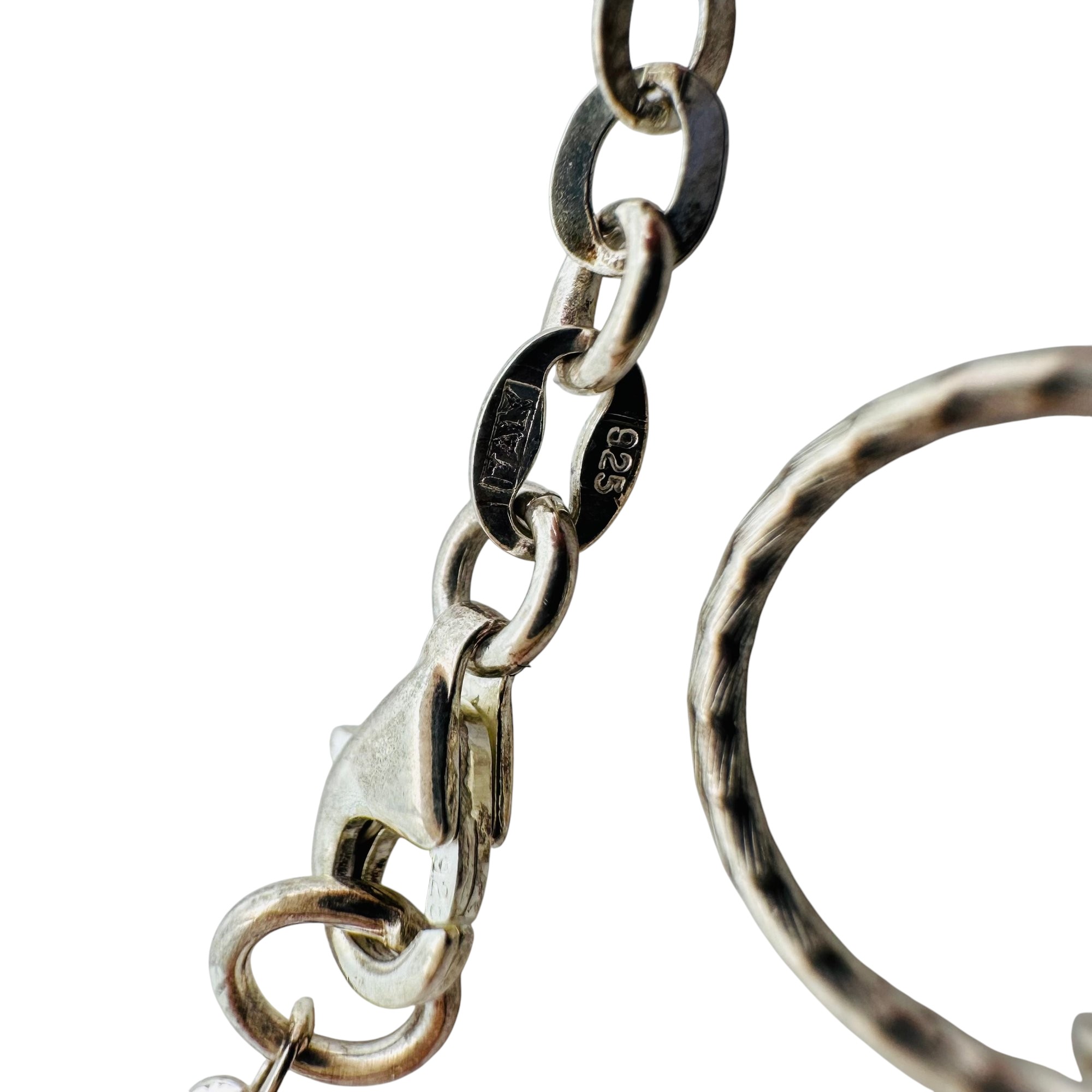 Italy Sterling Circle Chain Bracelet