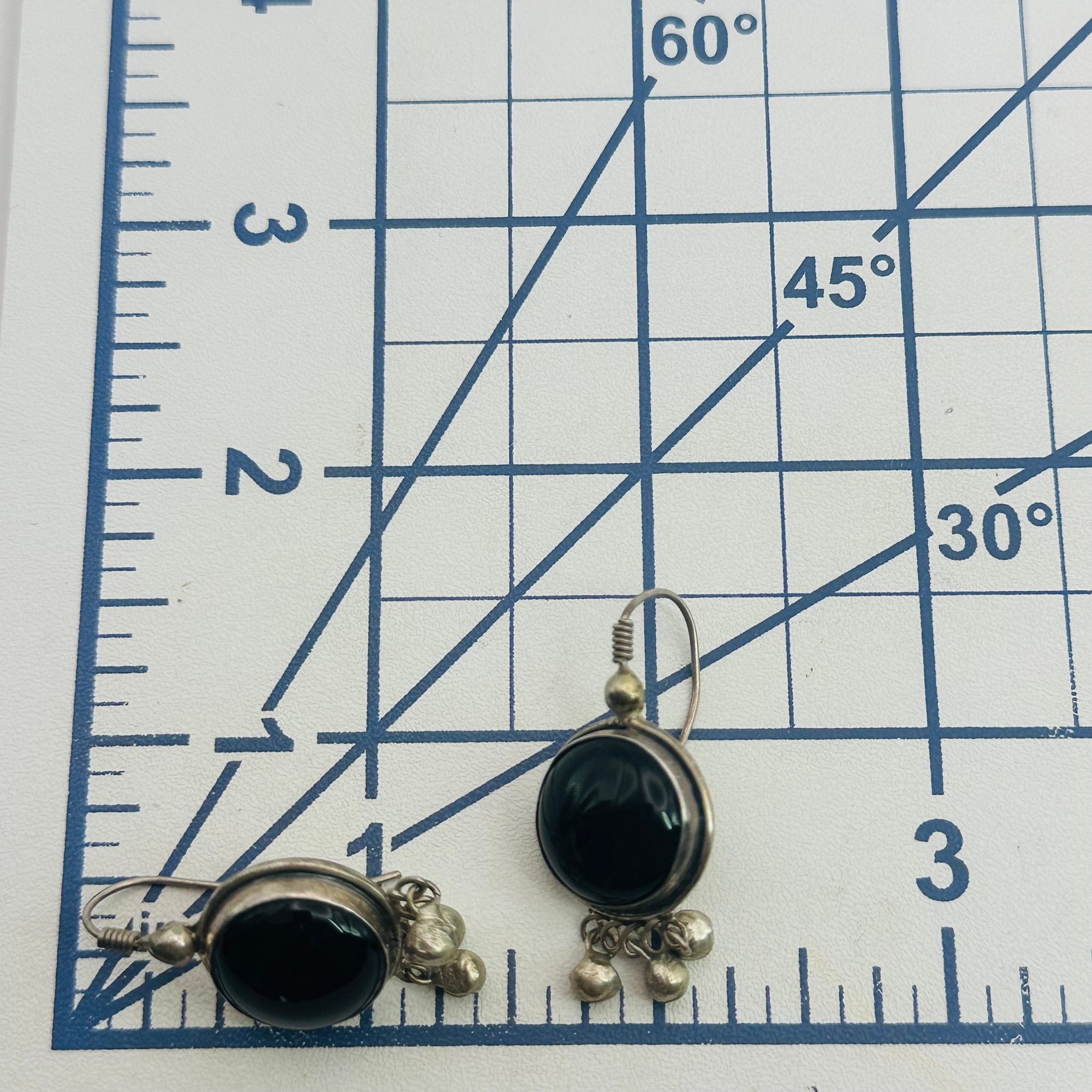 Sterling Onyx Earrings