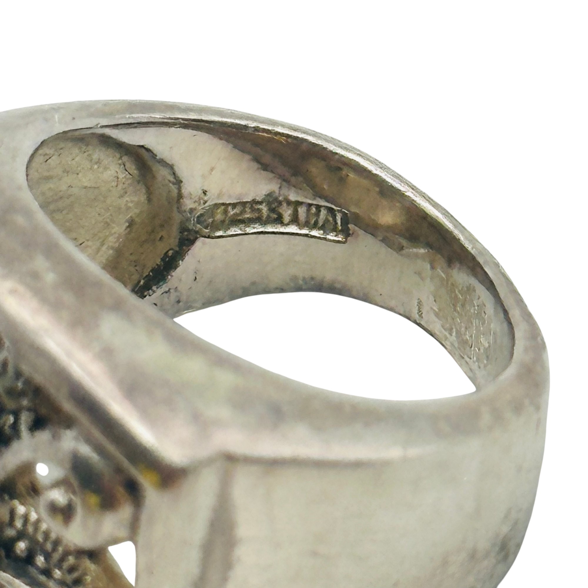 Sterling Marcasite Ring Sz 5