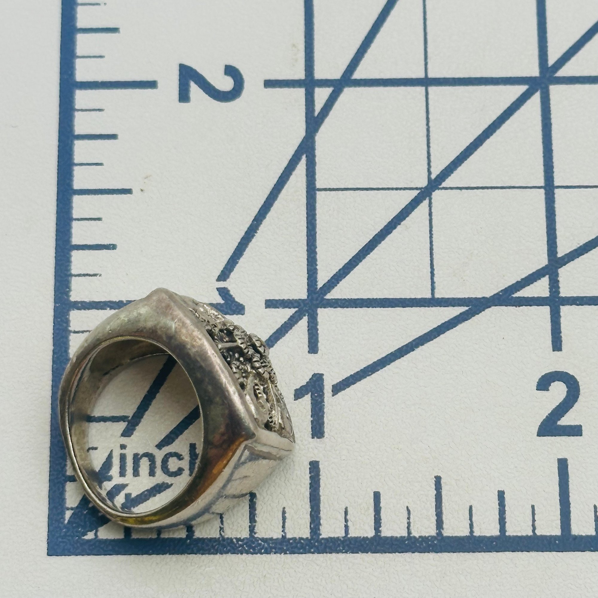 Sterling Marcasite Ring Sz 5