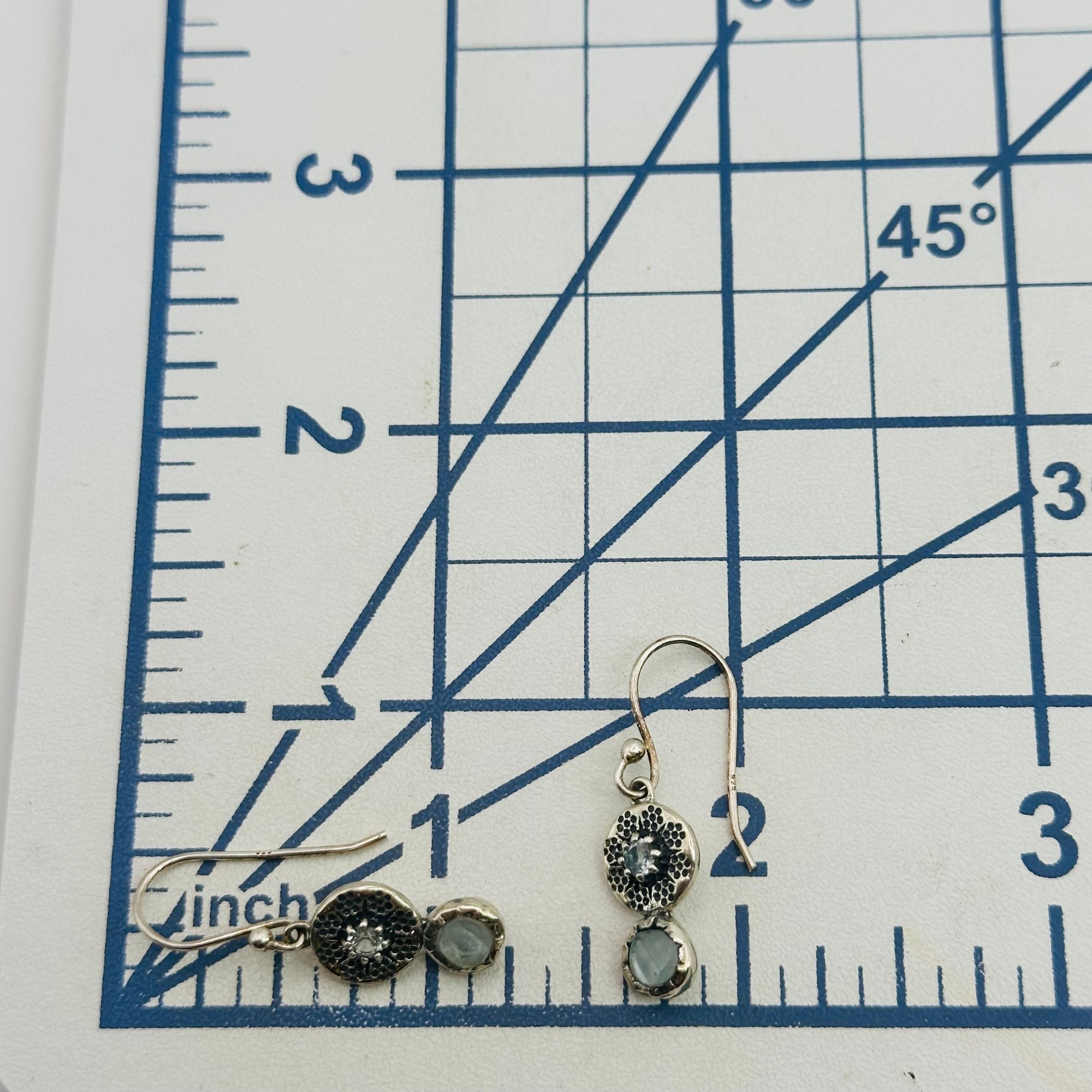 Sterling Topaz Earrings