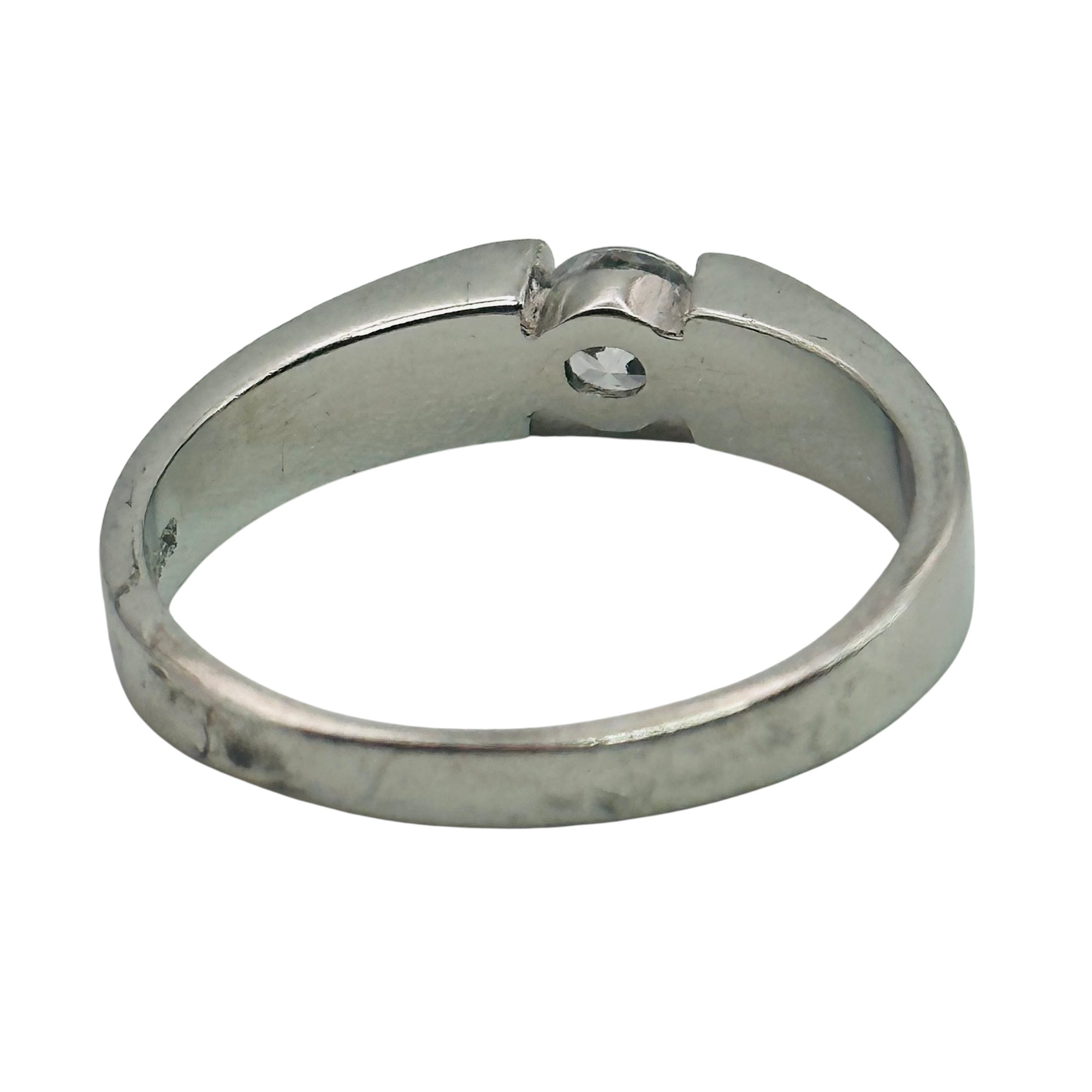 Sterling Rhinestone Ring Sz 9