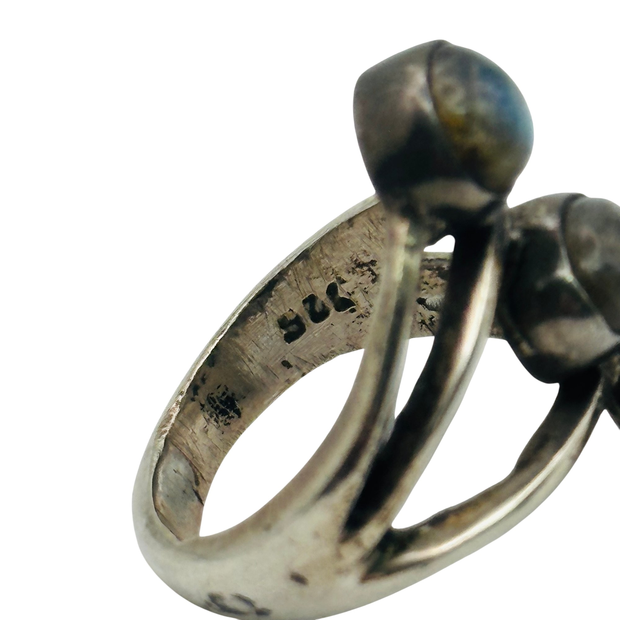 Sterling Labradorite Ring Sz 8
